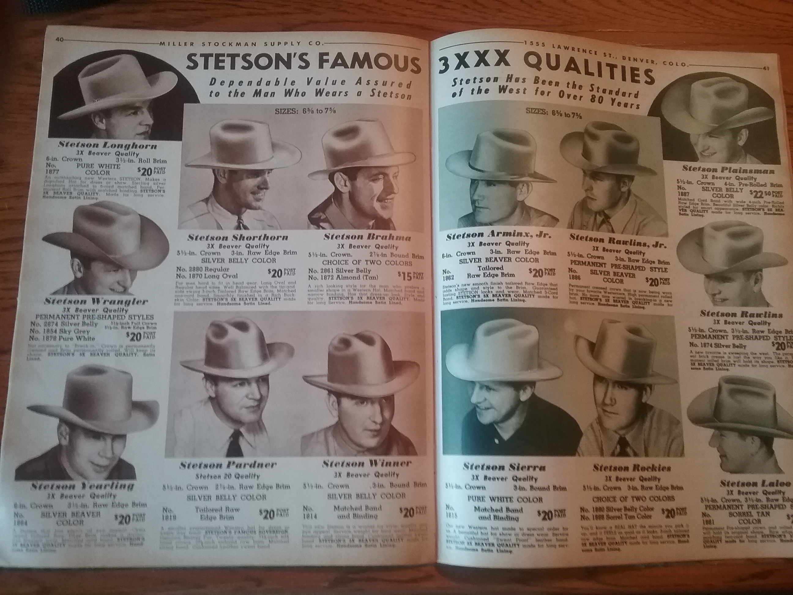 Derby, Western, Fedora...a Venerable Legend, THE Stetson 3X