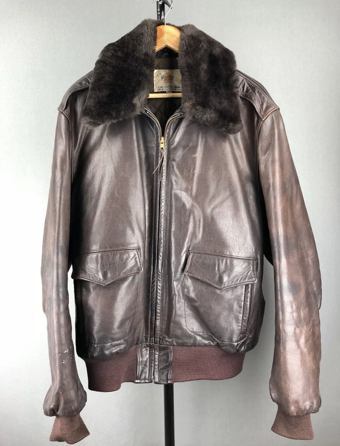 Golden bear shop shearling jacket