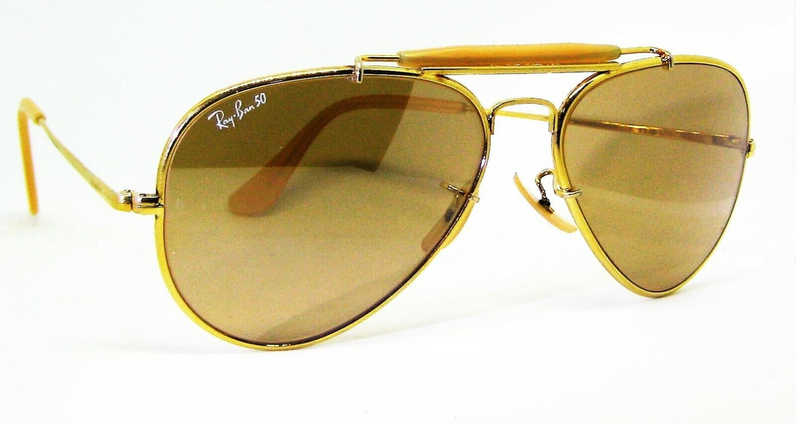 1987 Ray-Ban B&L Gold The General 50th Anniversary Aviator Sunglass 2.jpg