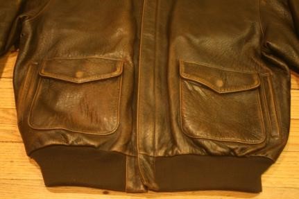 FS: AVIREX A-2 Leather Flight Bomber Jacket - Retro Stars and