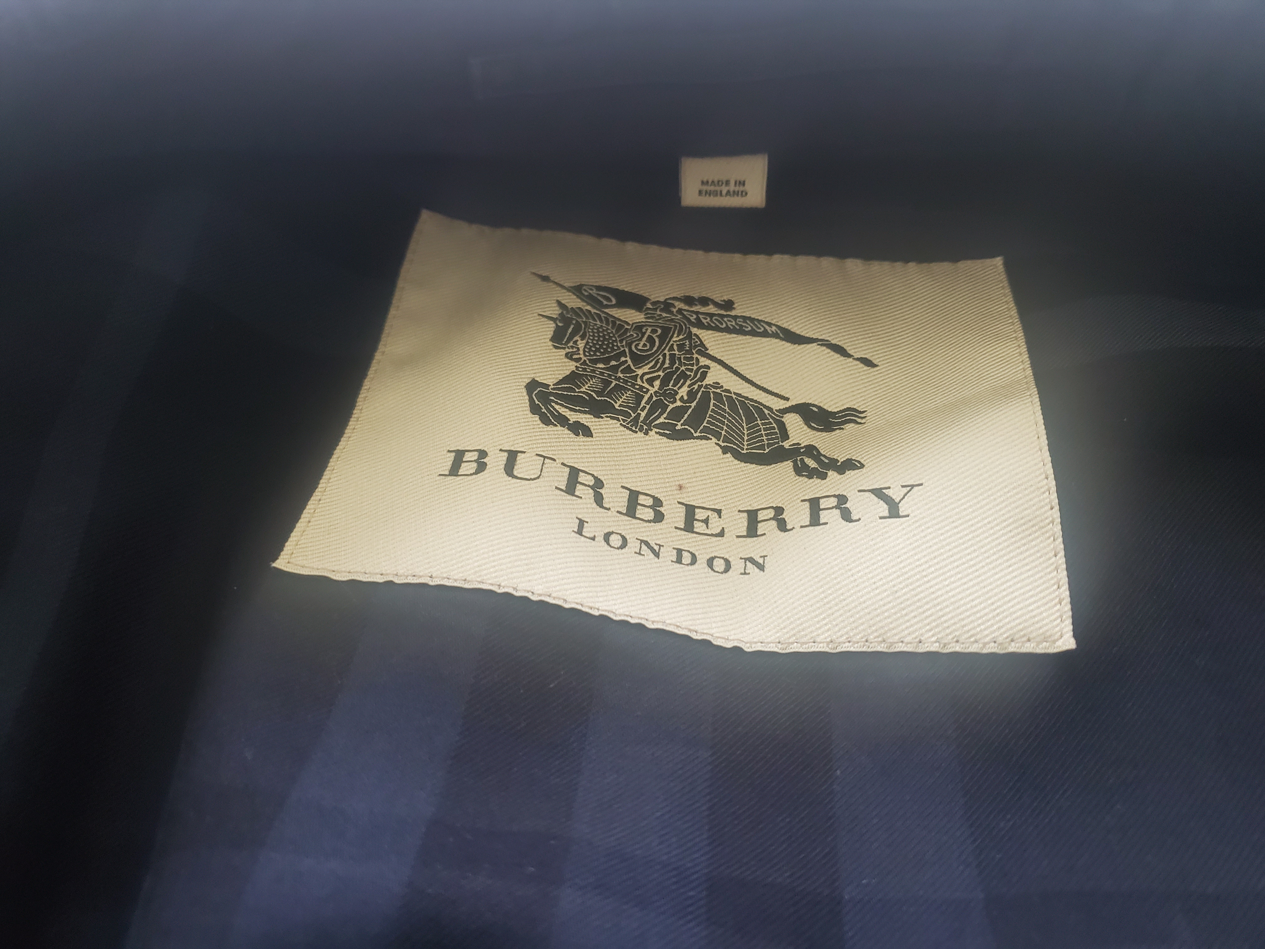 Burberry prorsum clearance trench label