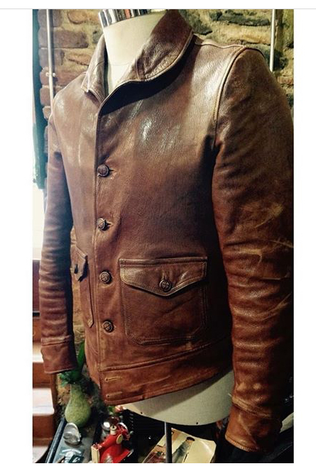 Cossack leather outlet jacket