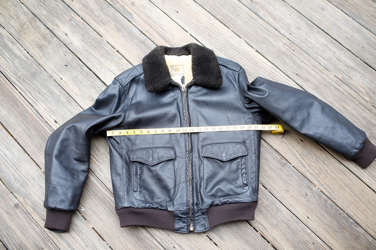 Golden Bear shearling lined goatskin flight jacket 40-42 | The