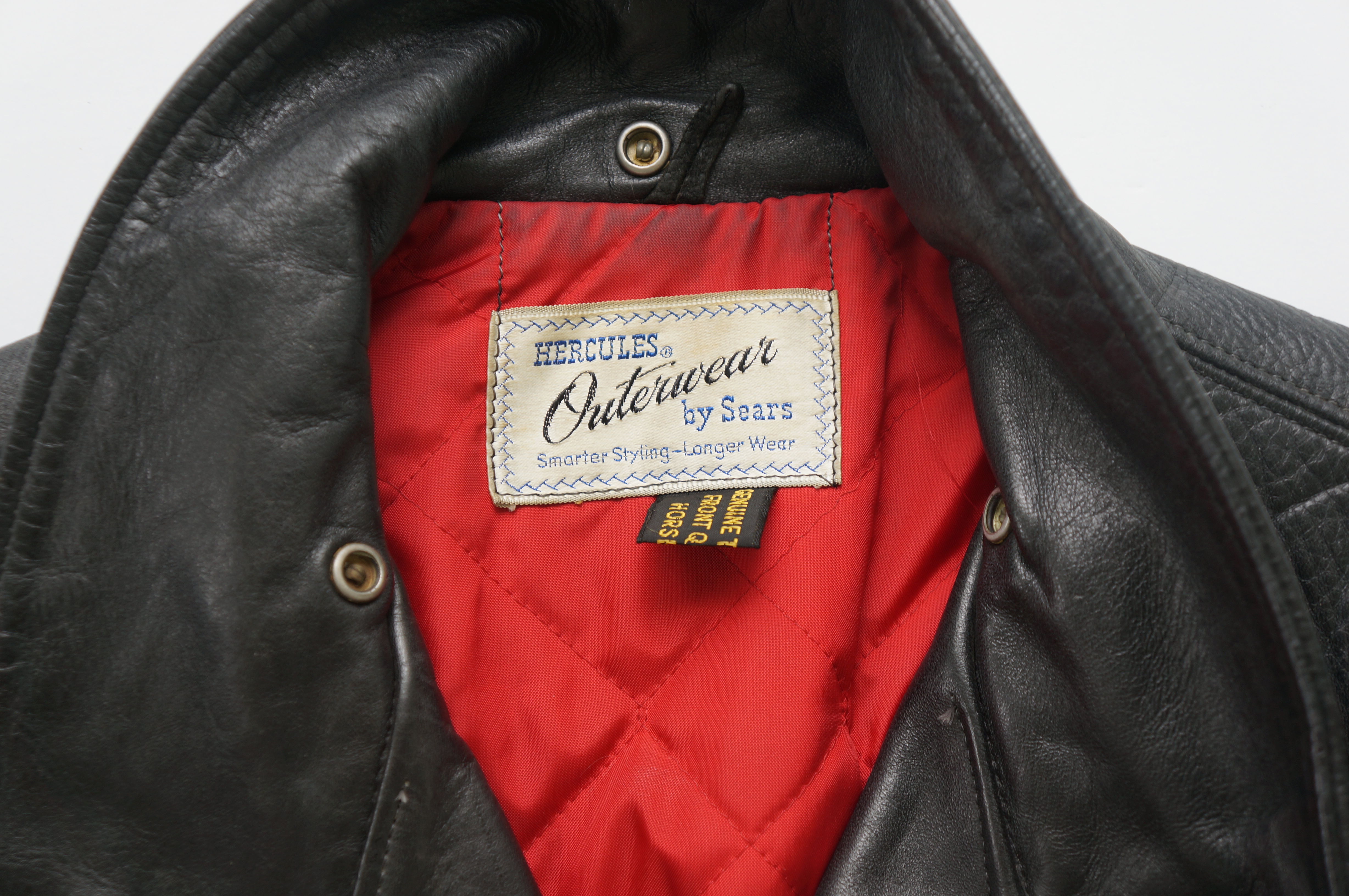 1950s Vintage Sears Hercules Horsehide Motorcycle Jacket-1960s