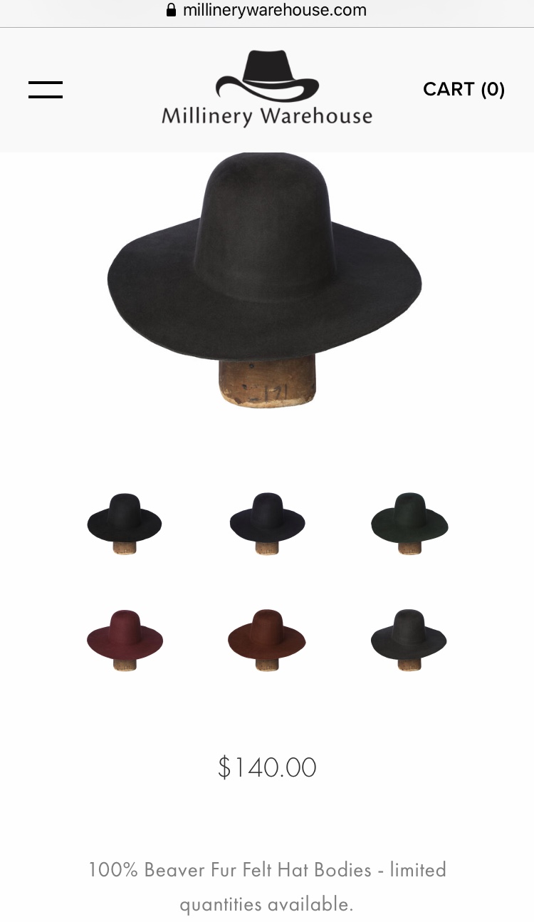 Western Weight Hat Bodies - Millinery Warehouse