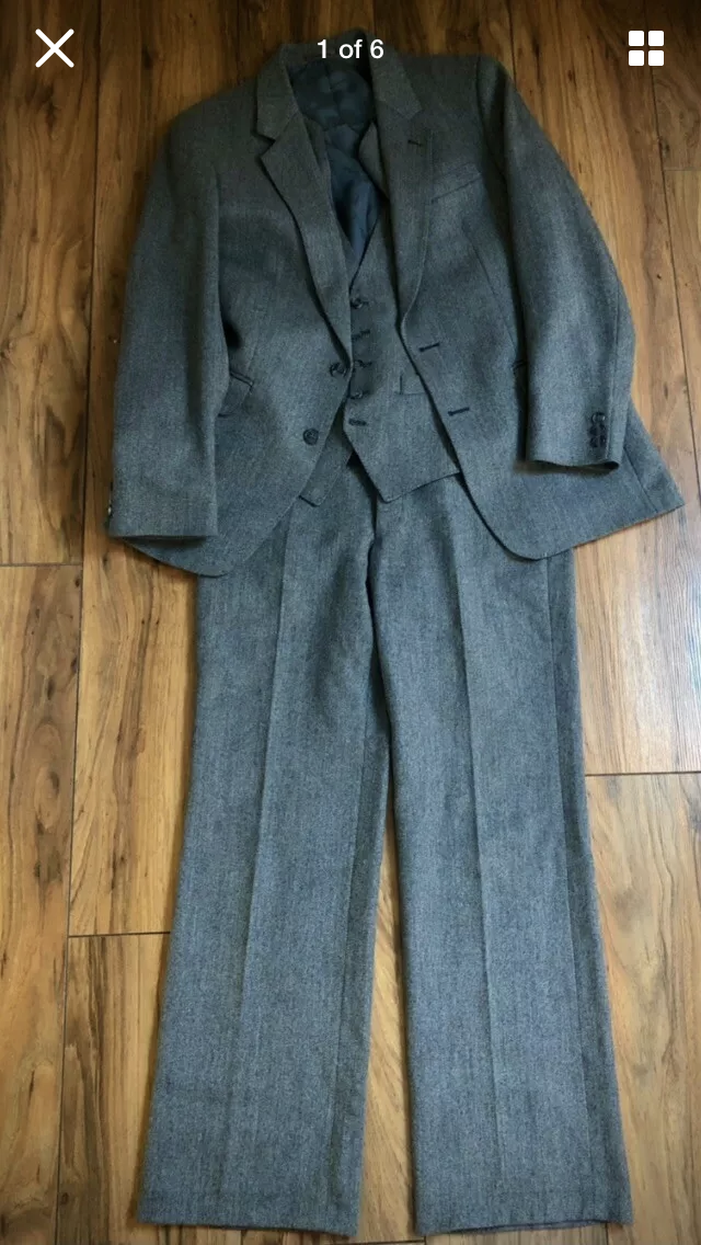 Burton tweed outlet suit