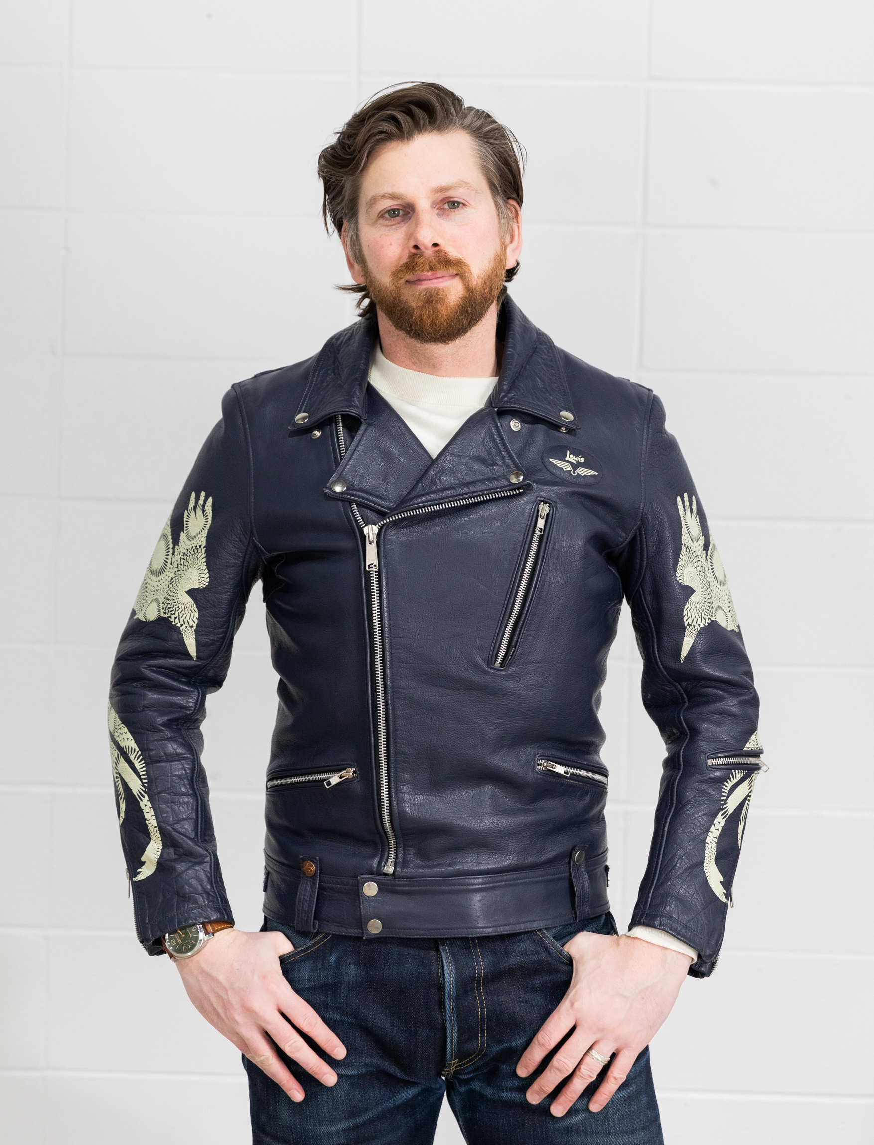 Lewis Leathers/Red Ear Cross Zip w/ arm art jacket review | The