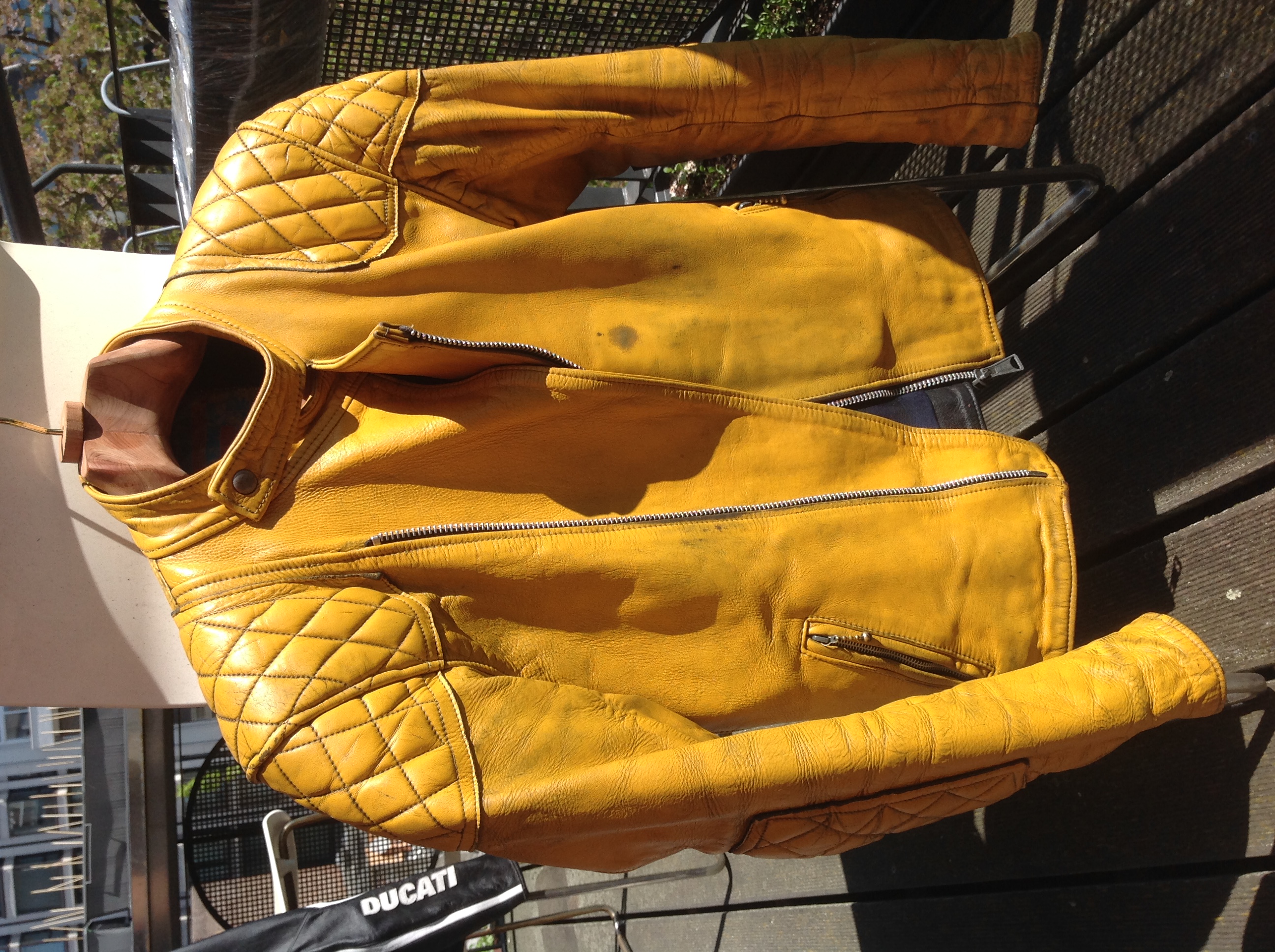 YELLOW SPEEDMAN 1970s ENGLISH BIKE JACKET REFURB AND RELINING TIPS The Fedora Lounge