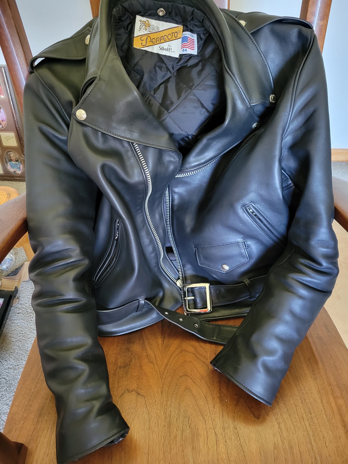 Schott NYC. 613 1 Star Black Leather Jacket - The Shop Vancouver