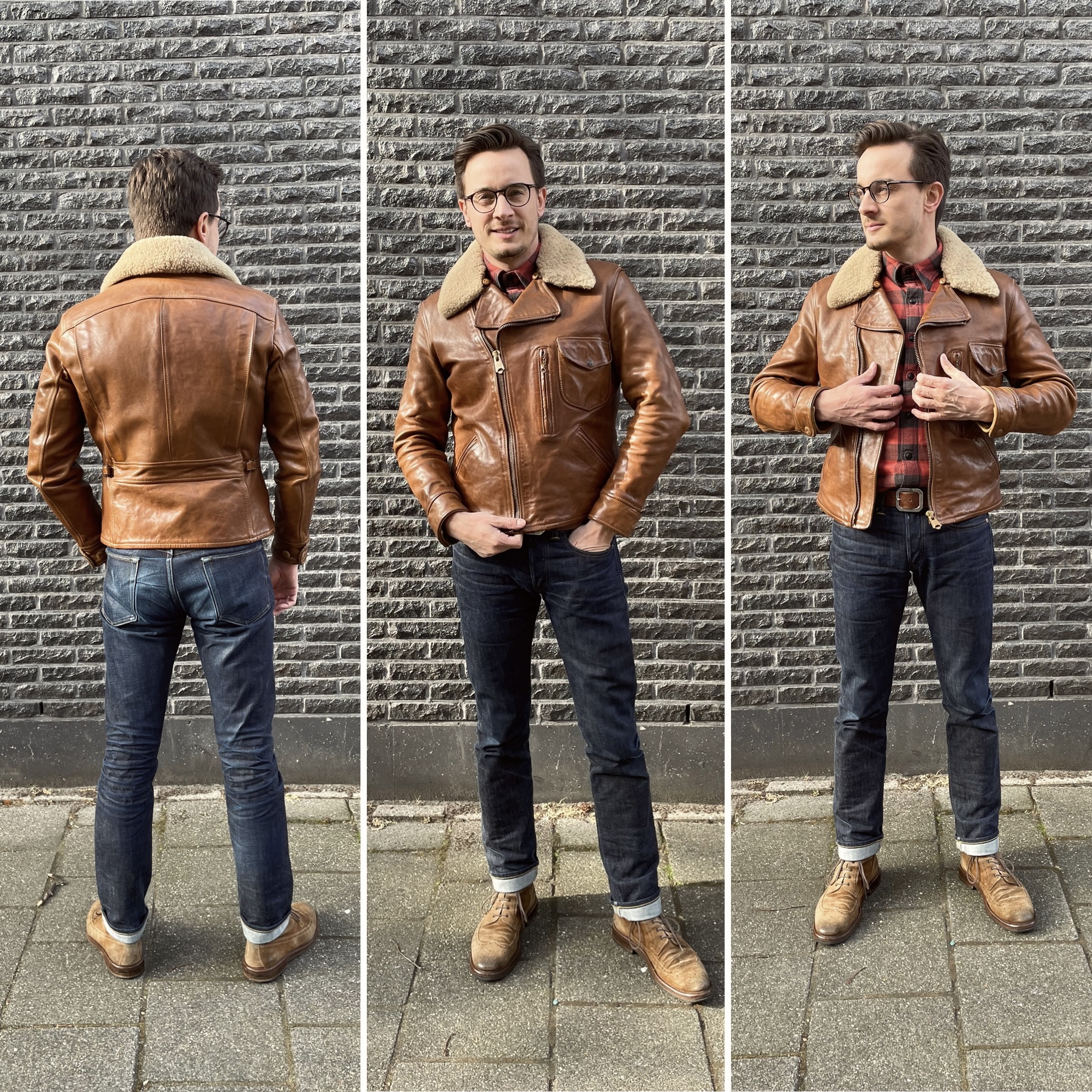 The Hector Jacket in Brown Python-Embossed Leather– KHAITE