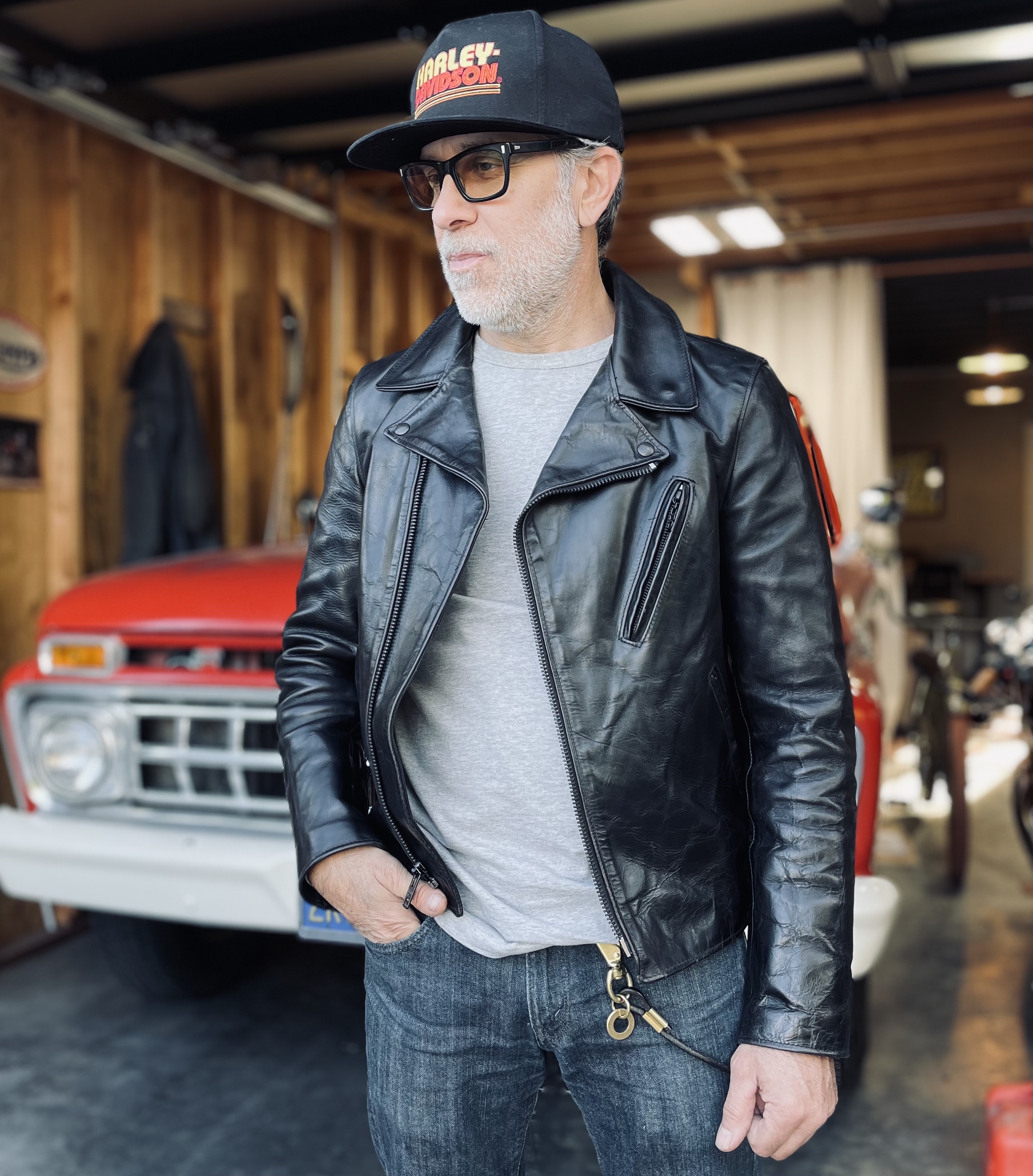 SCHOTT NYC CLASSIC PER70 BIKER LEATHER JACKET