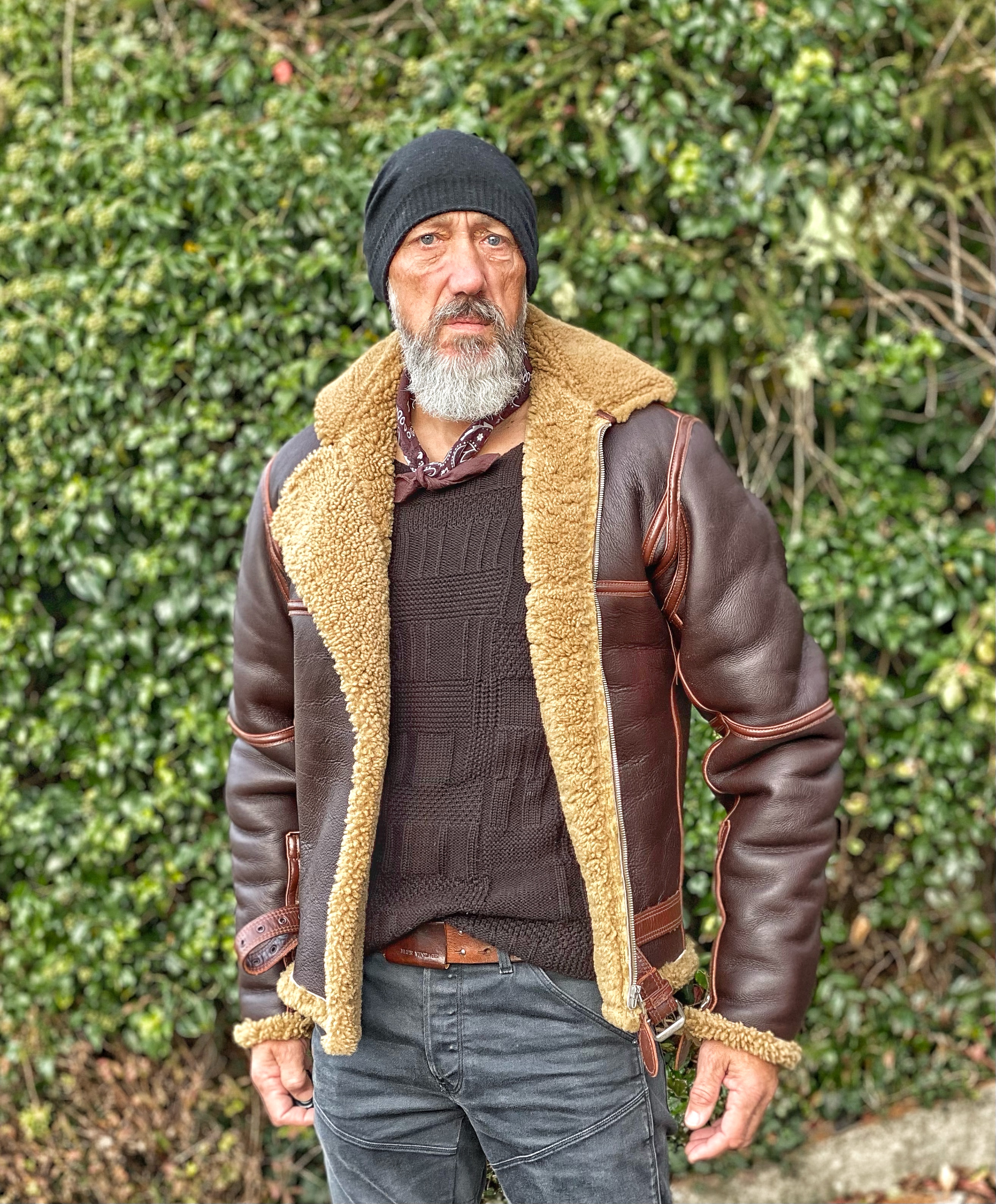 Irvin sheepskin jacket best sale