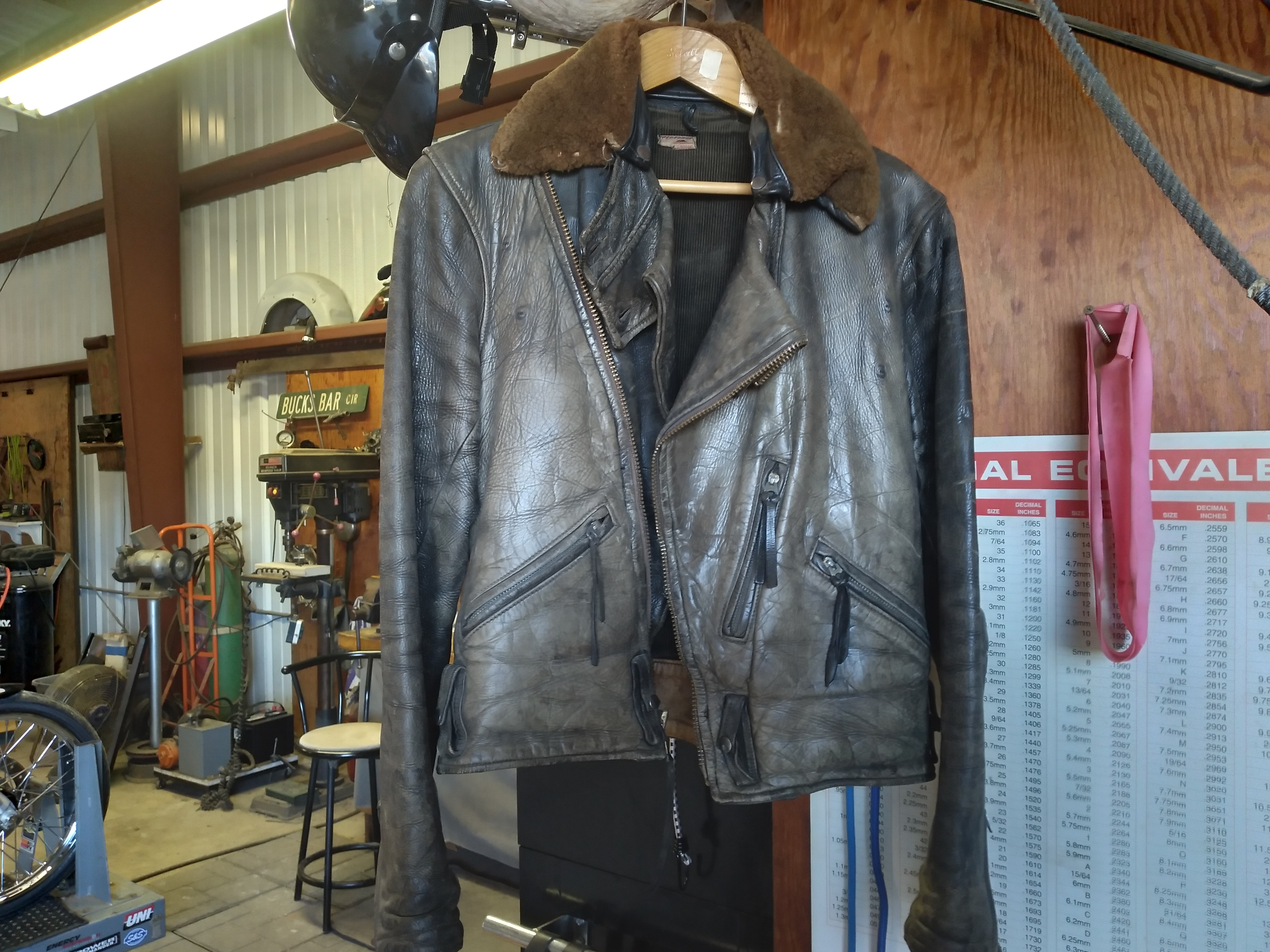 Any buddy interested peters Taylor made 1940s leather motorcycle