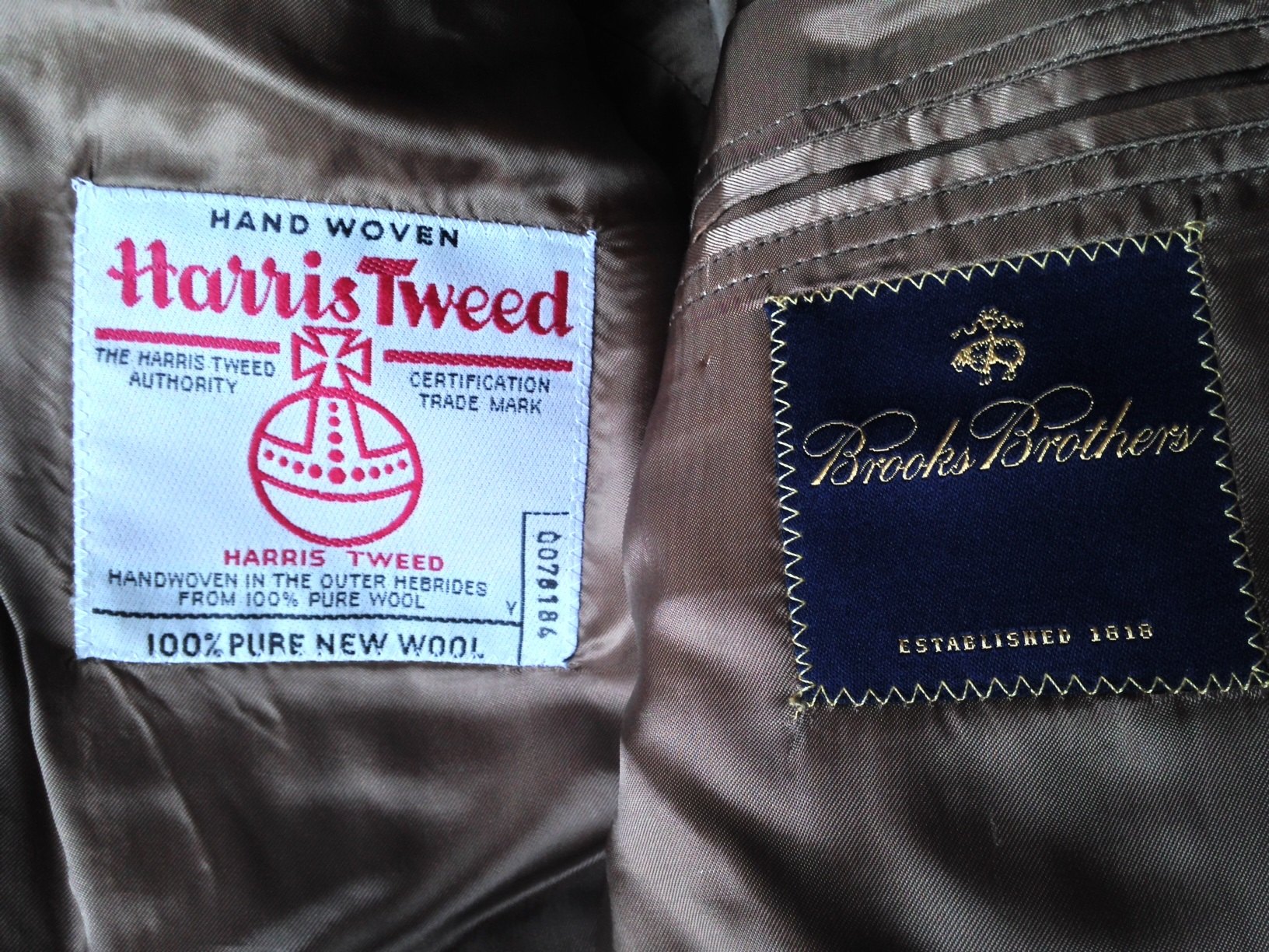 Brooks Brothers Harris Tweed jacket, size 42 | The Fedora Lounge