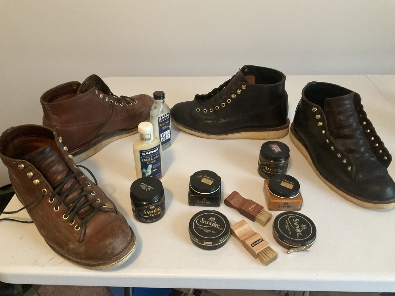 My Favorite Shoe Polish on my Favorite Work Boots The Fedora Lounge