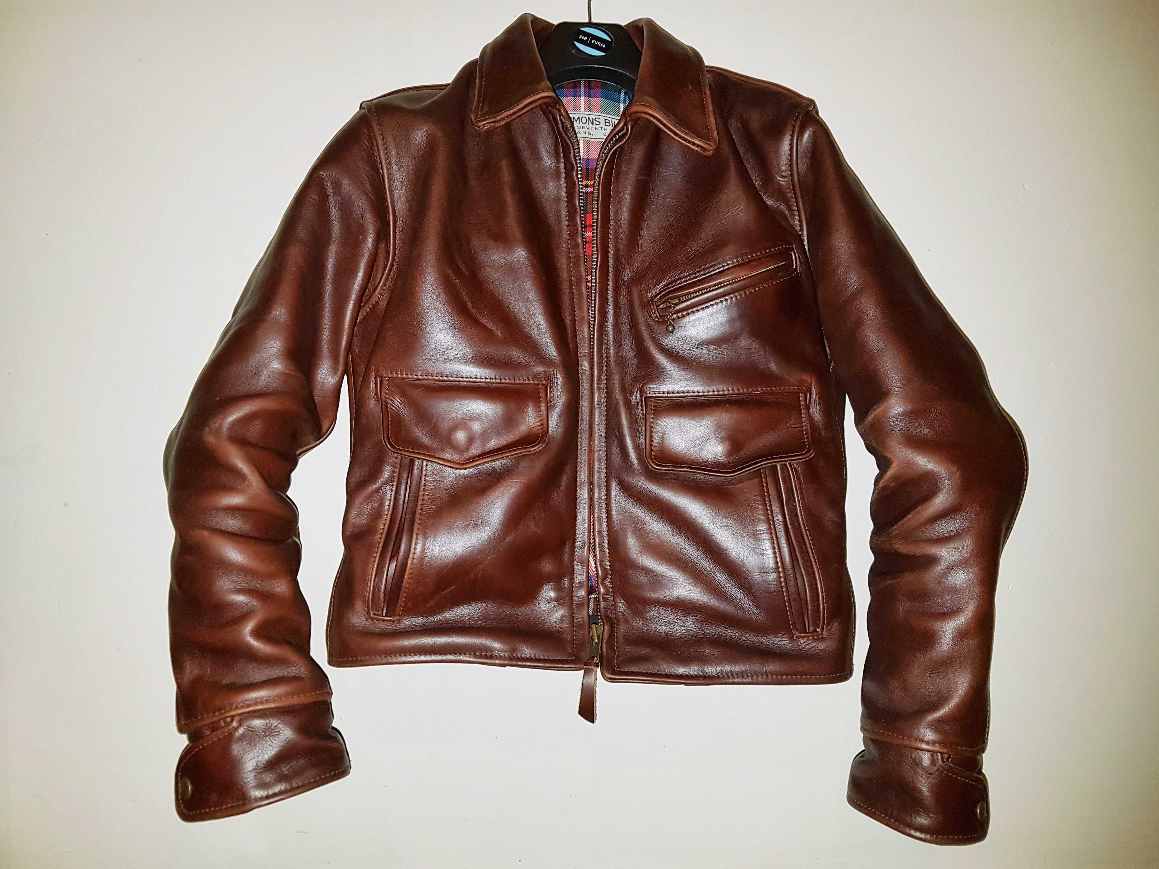 Horween leather jacket sale