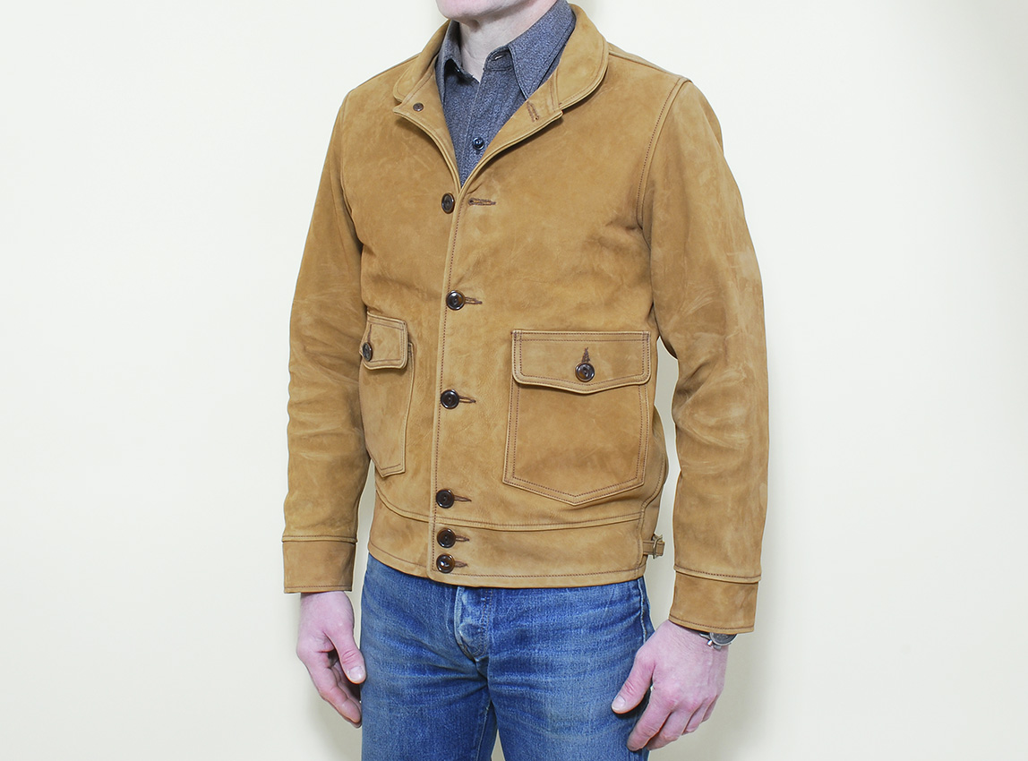 Buzz Rickson Vintage-Style Flying Jacket, Nubuck Horsehide | The