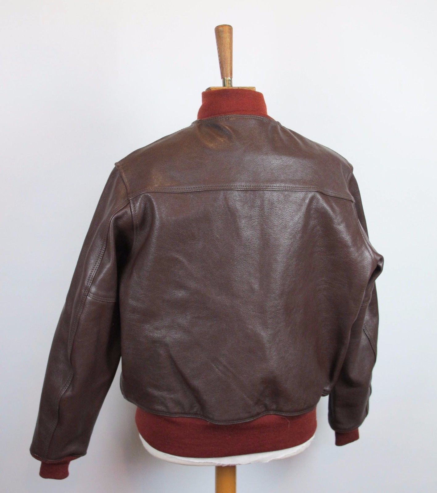 New Aero Leather Company A-1 Brown Leather Flight Jacket 48 | The ...