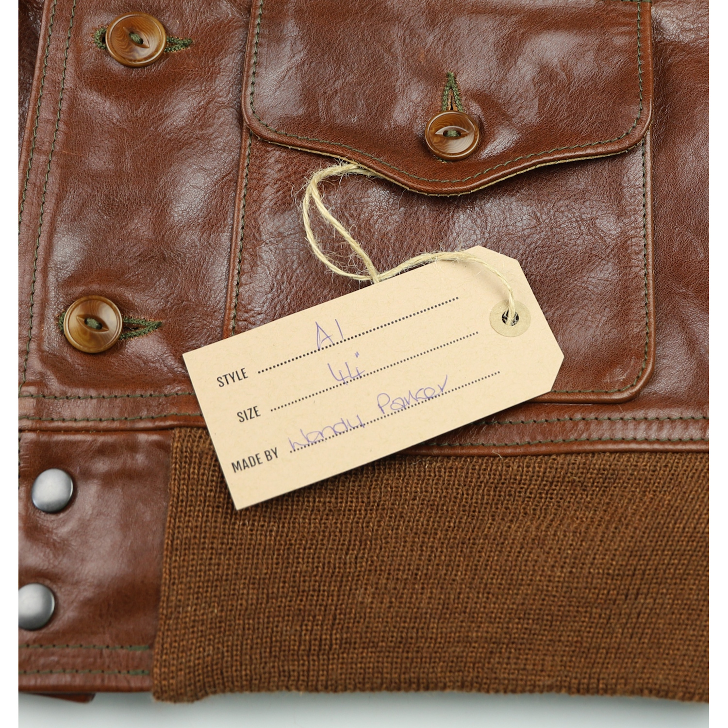 Aero A-1 Russet Badalassi Cowhide name tag IG square.jpg