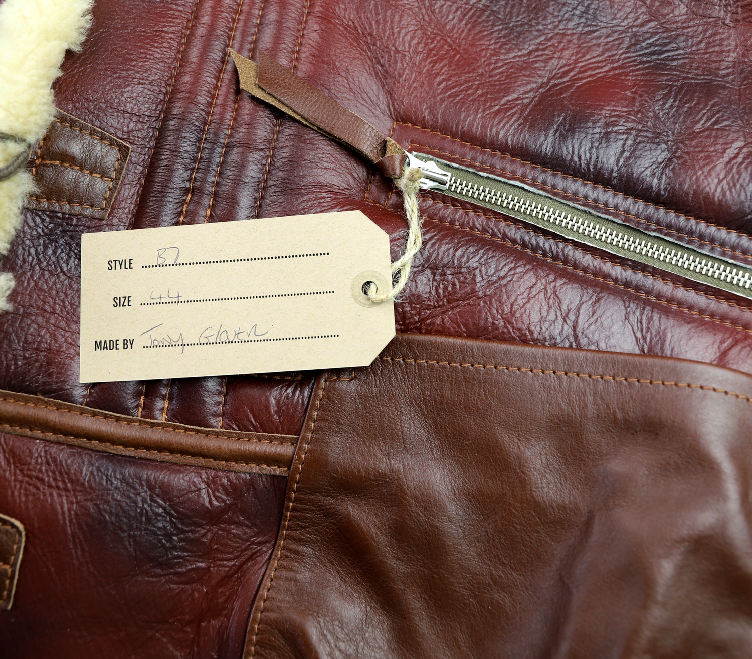 Aero B-7 Redskin Shearling WJ8 name tag.jpg