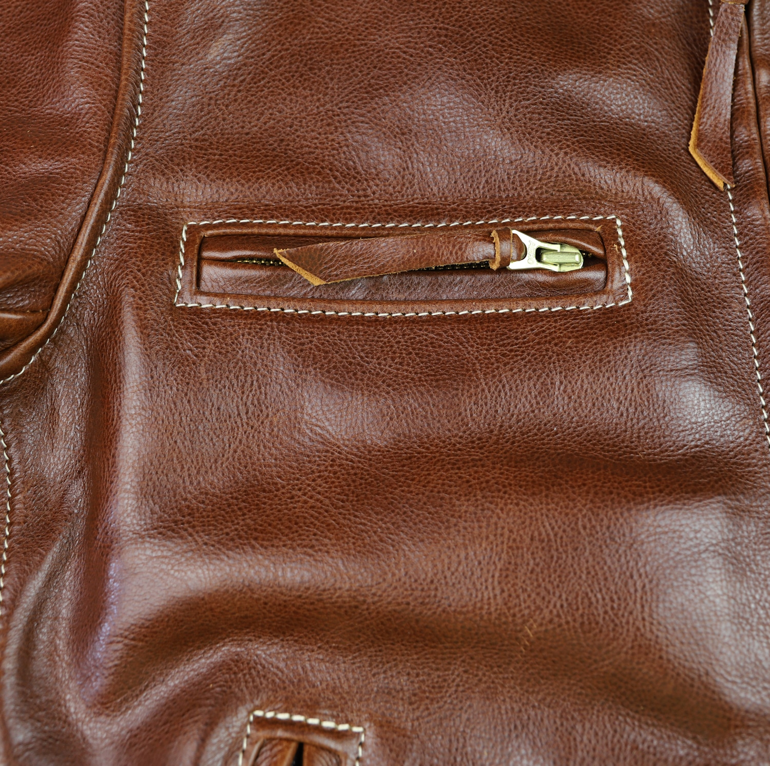 Aero Cafe Racer Russet Badalassi Cowhide chest pocket.jpg