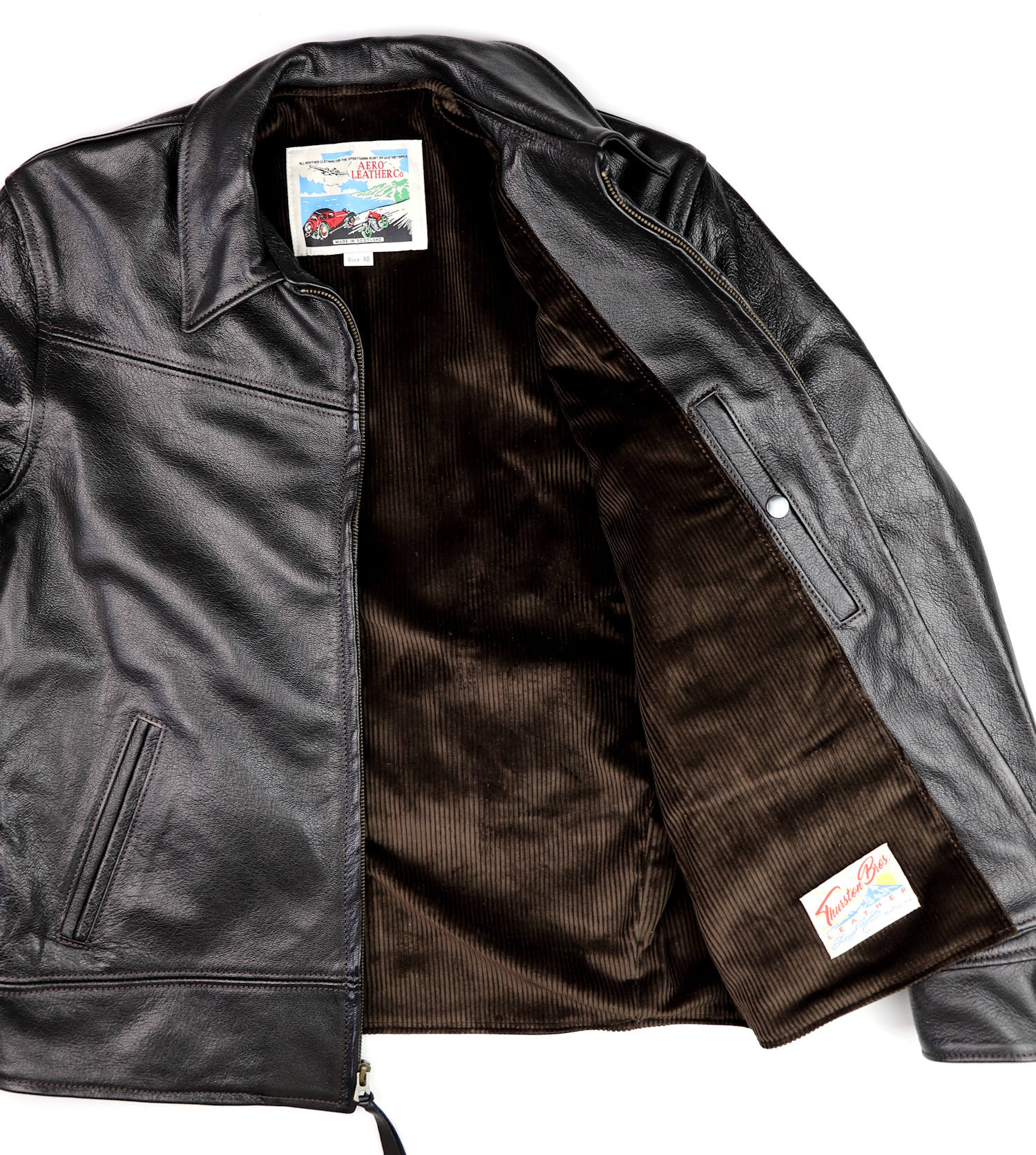 Aero Dustbowl Black Goatskin brown corduroy lining.jpg