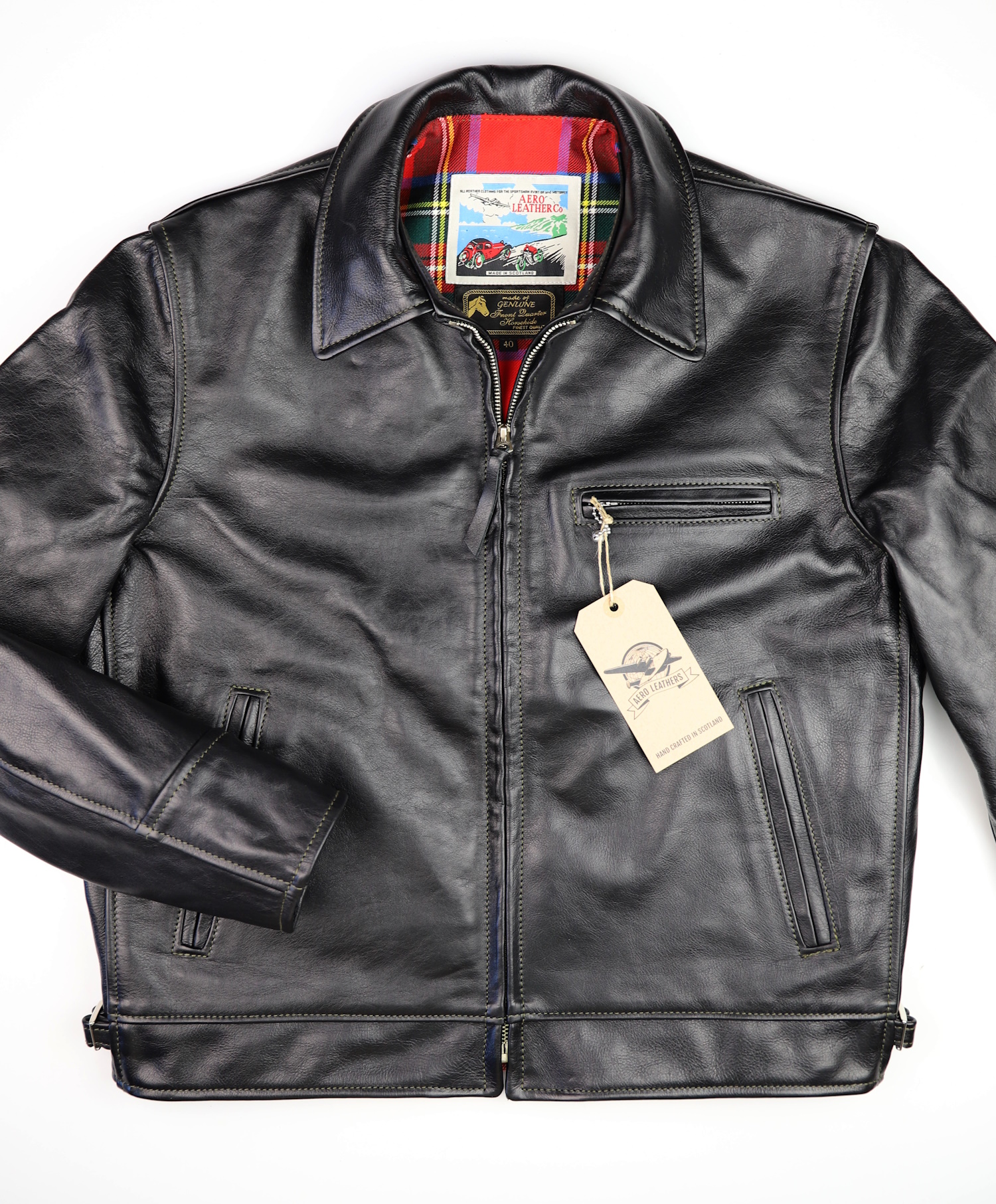 Aero Highwayman Black Vicenza Horsehide NU2 front.jpg