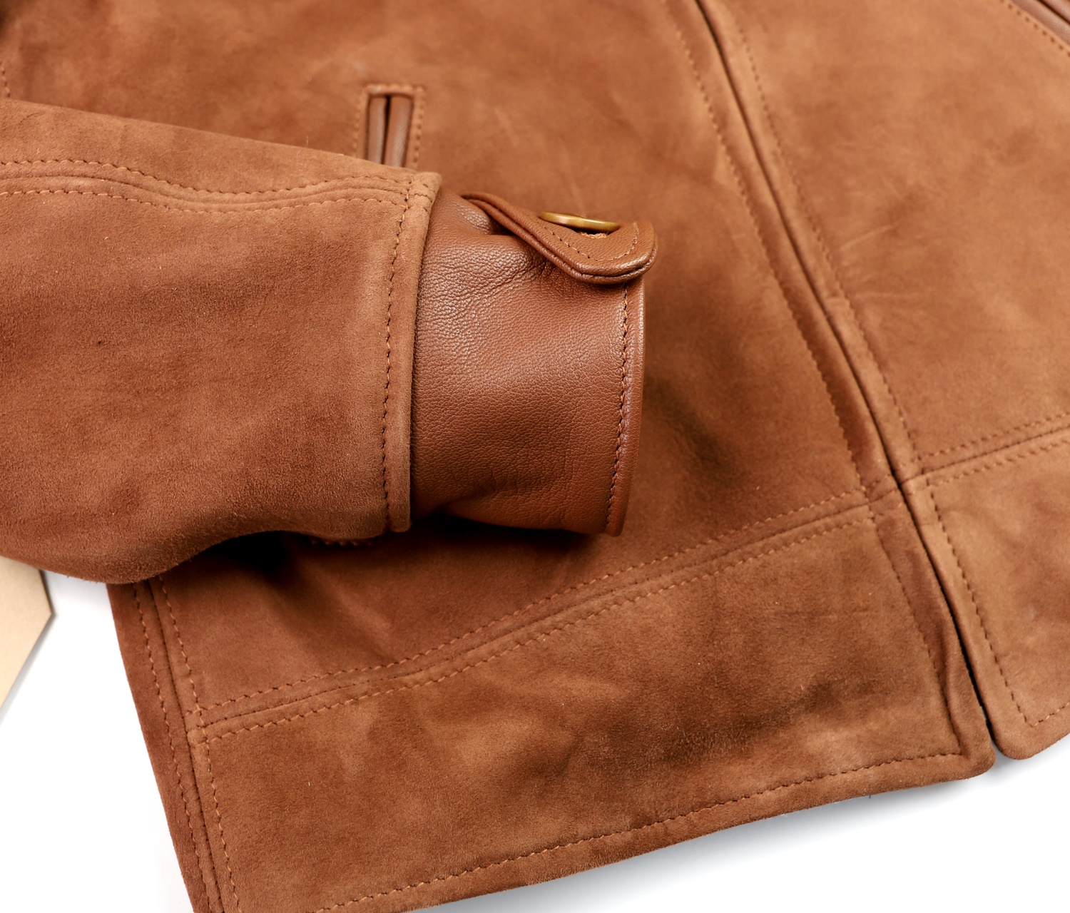 Aero Majestic Rust Suede Goatskin PD5 button cuff.jpg