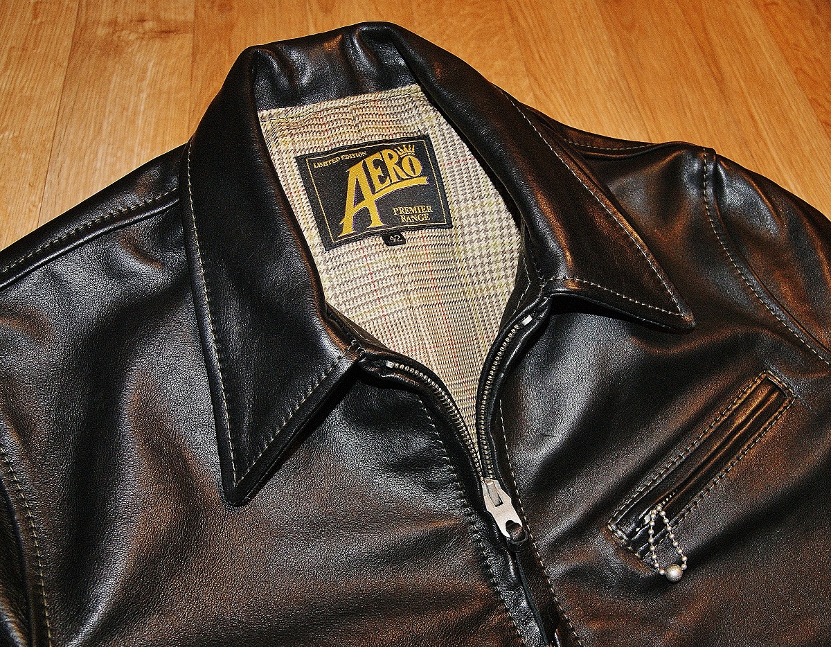 Aero Premier 1930s Half Belt Black Vicenza Horsehide tag.jpg