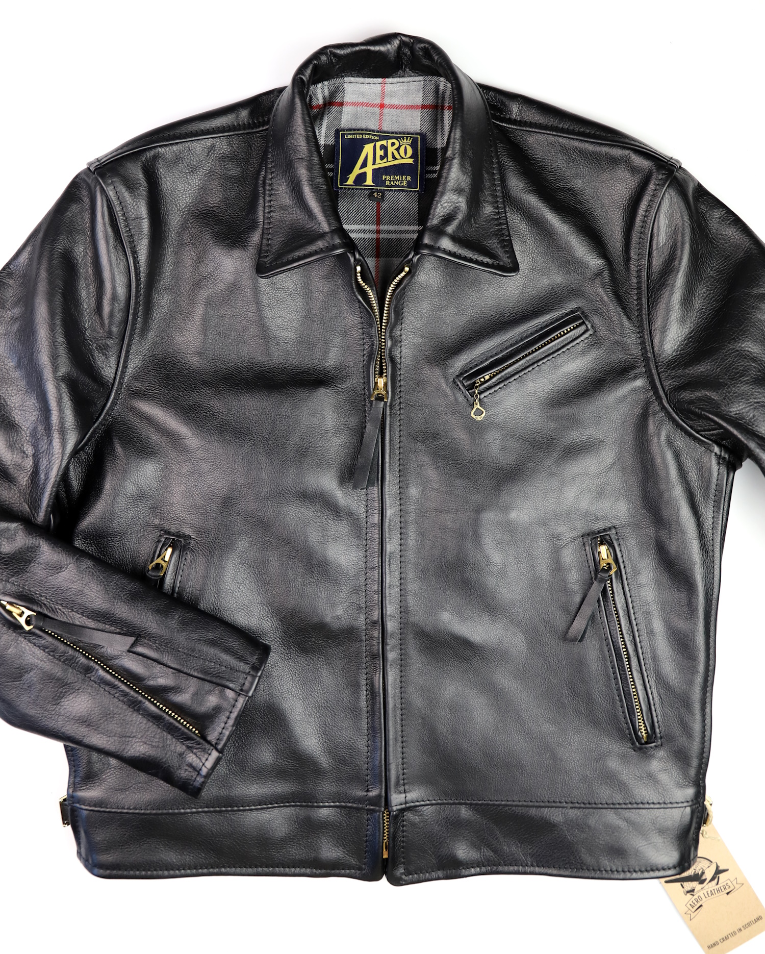 Aero Premier Highwayman Black Vicenza Horsehide FR9 front.jpg