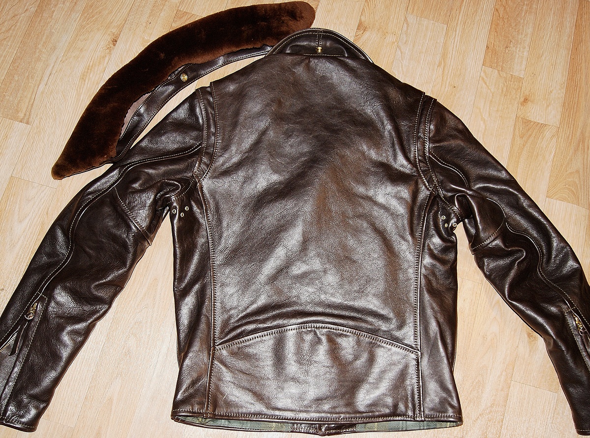 Aero Ridley J107 Dark Seal Vicenza Horsehide back 2.jpg