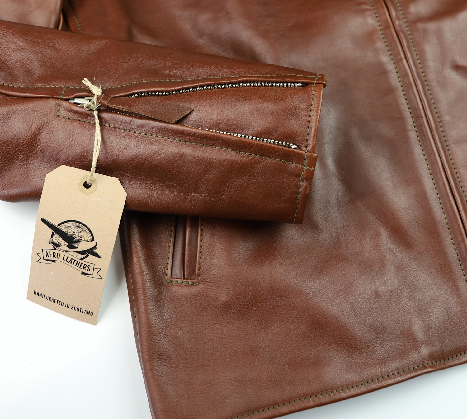 Aero Sheene Russet Vicenza Horsehide PS3 zip sleeve.jpg