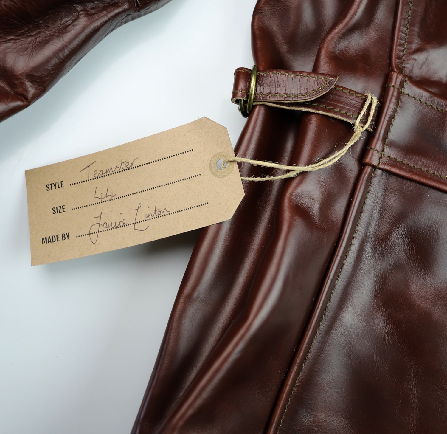 Aero Teamster Brown CXL Steerhide YV2 name tag.jpg