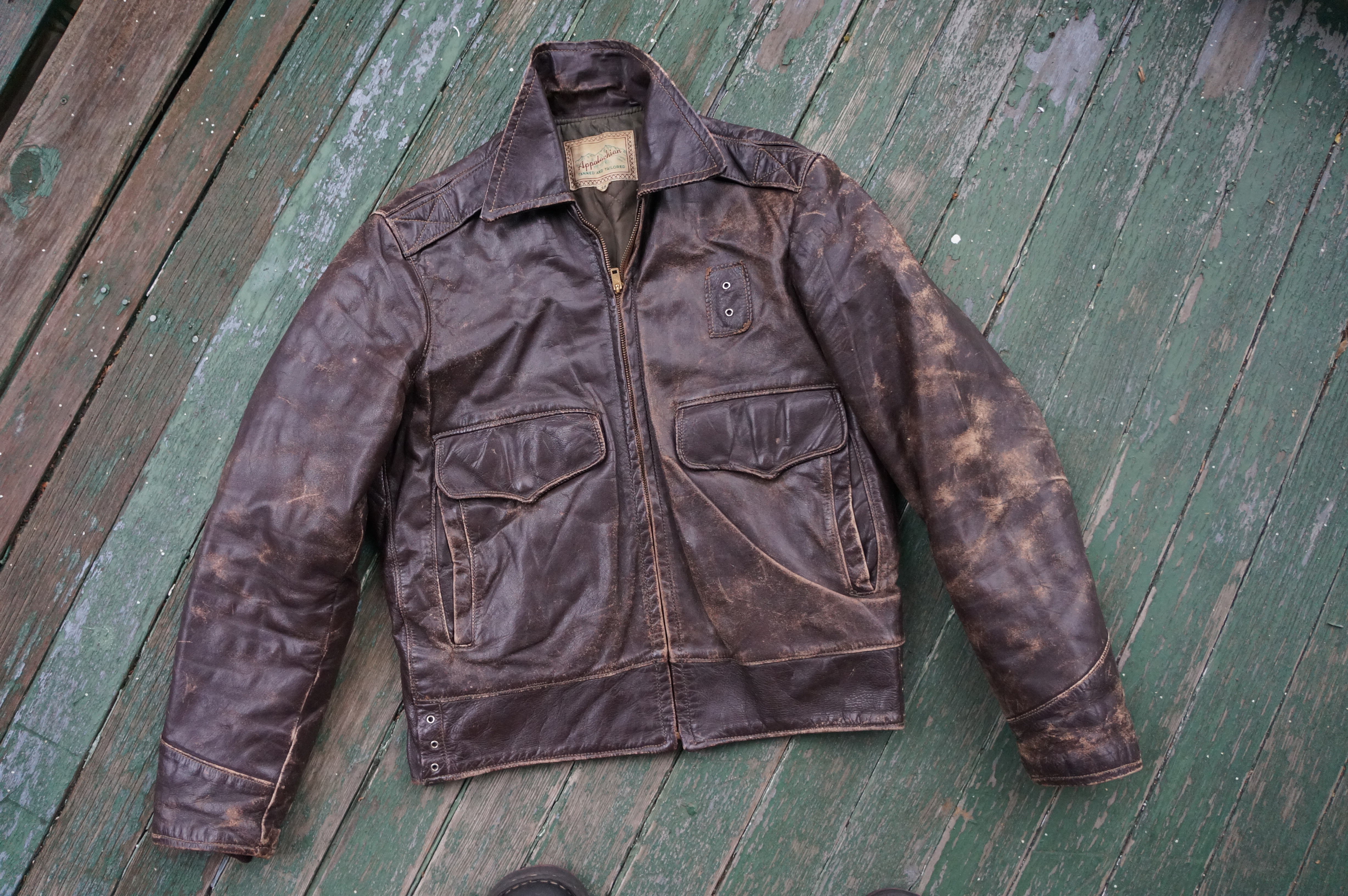 Vintage Philadelphia Police Leather Jacket Aviation Unit Uniform