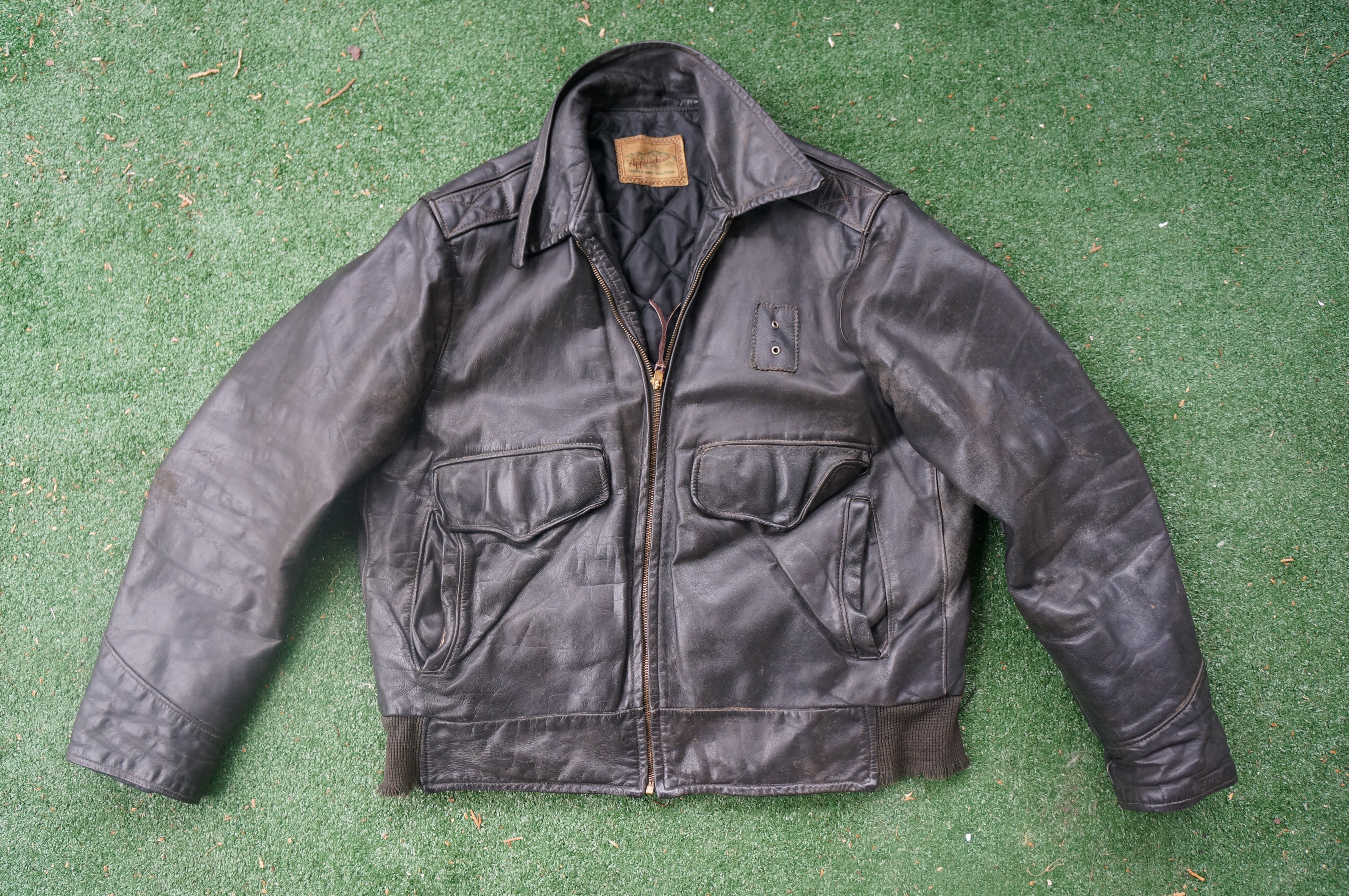 Vintage Philadelphia Police Leather Jacket Aviation Unit Uniform