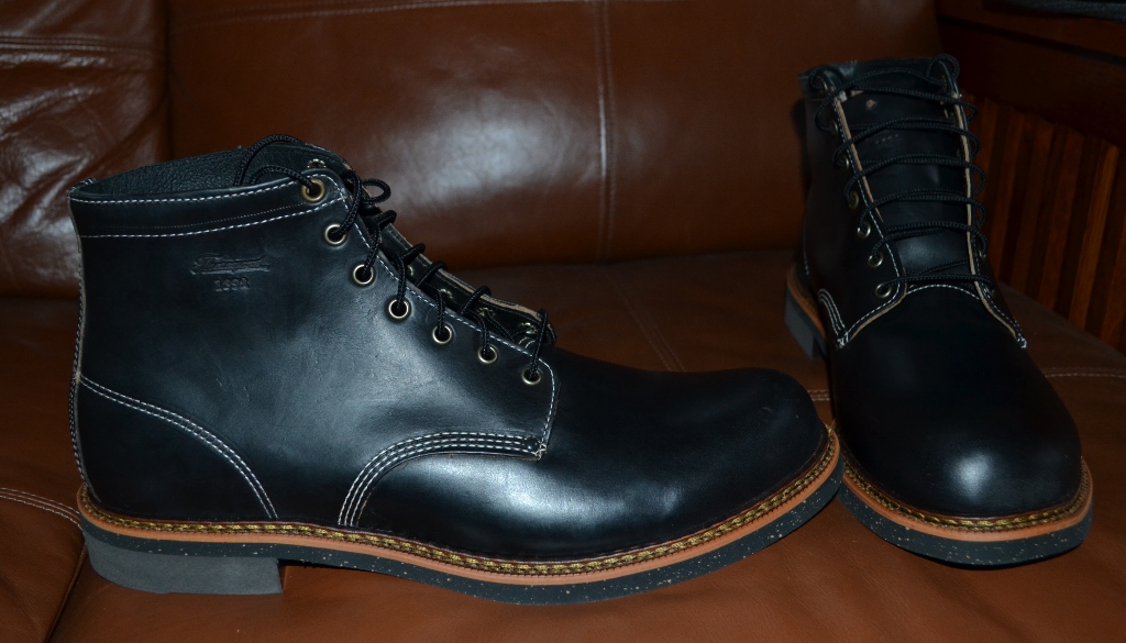 FS:NEW Thorogood Beloit mens boots horween leather size 12.5 D black ...