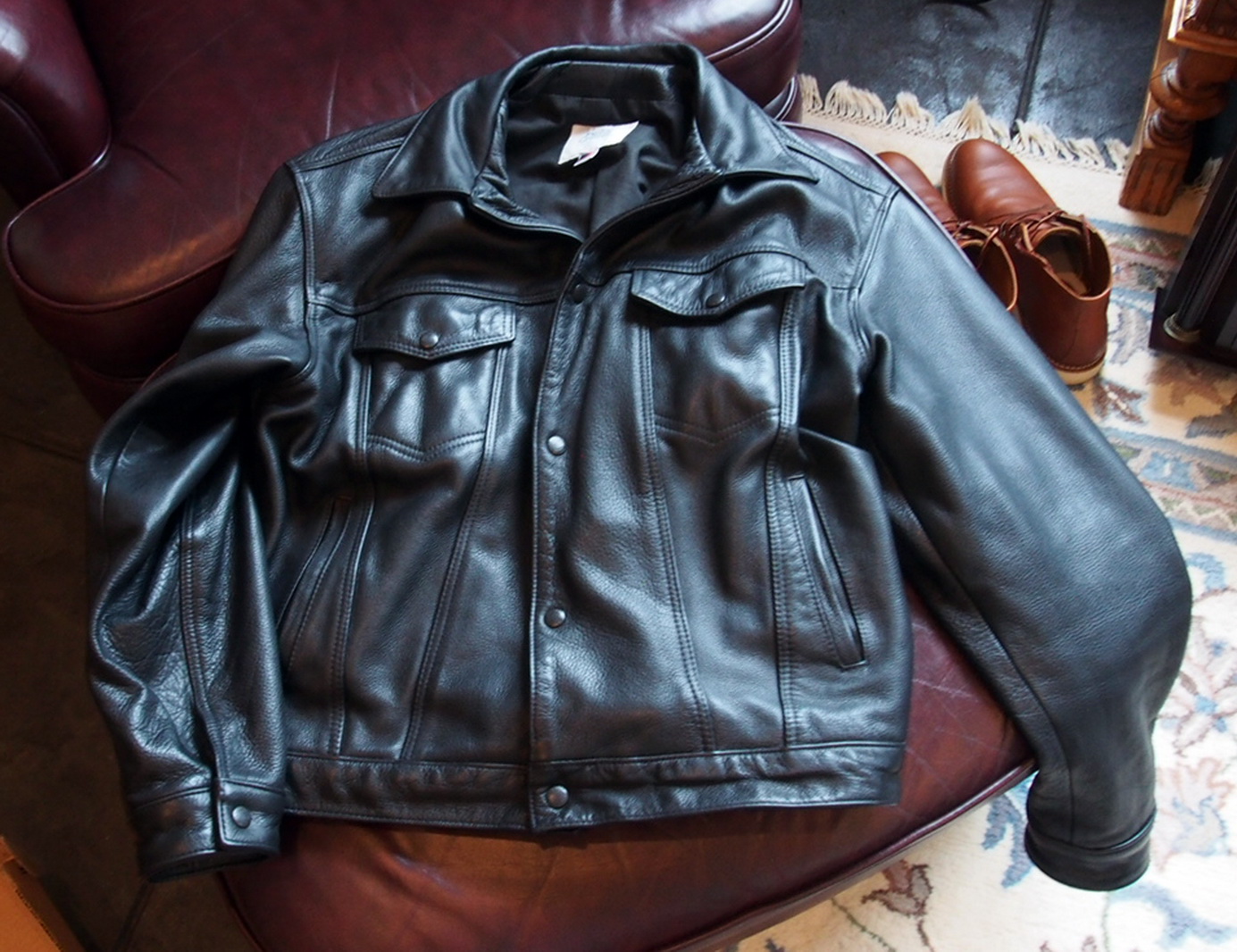Vanson Trucker leather jacket | The Fedora Lounge