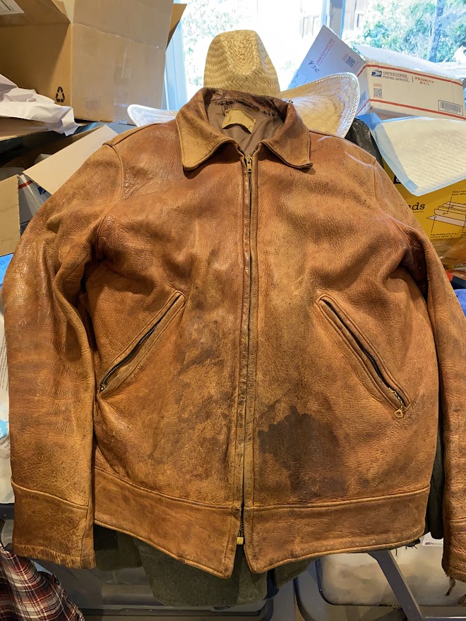 Levi's Vintage Clothing 1940s Reversible Leather Jacket