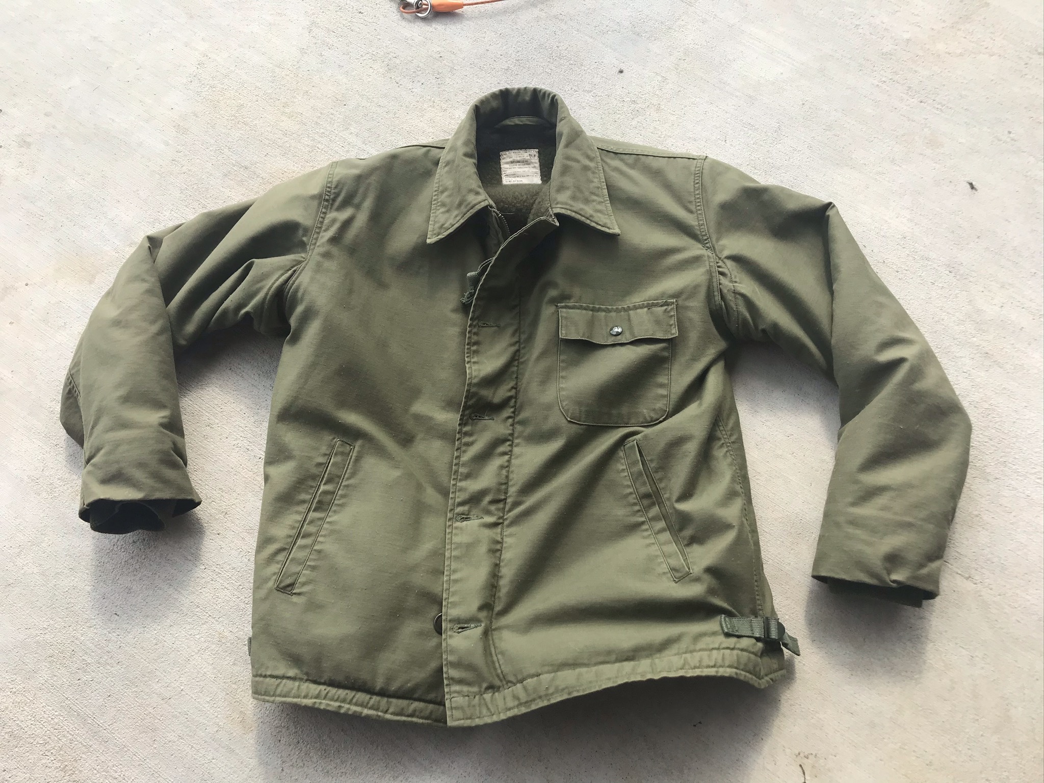 For Sale Original USN A-2 Deck jacket (1974) Size Large 42-44