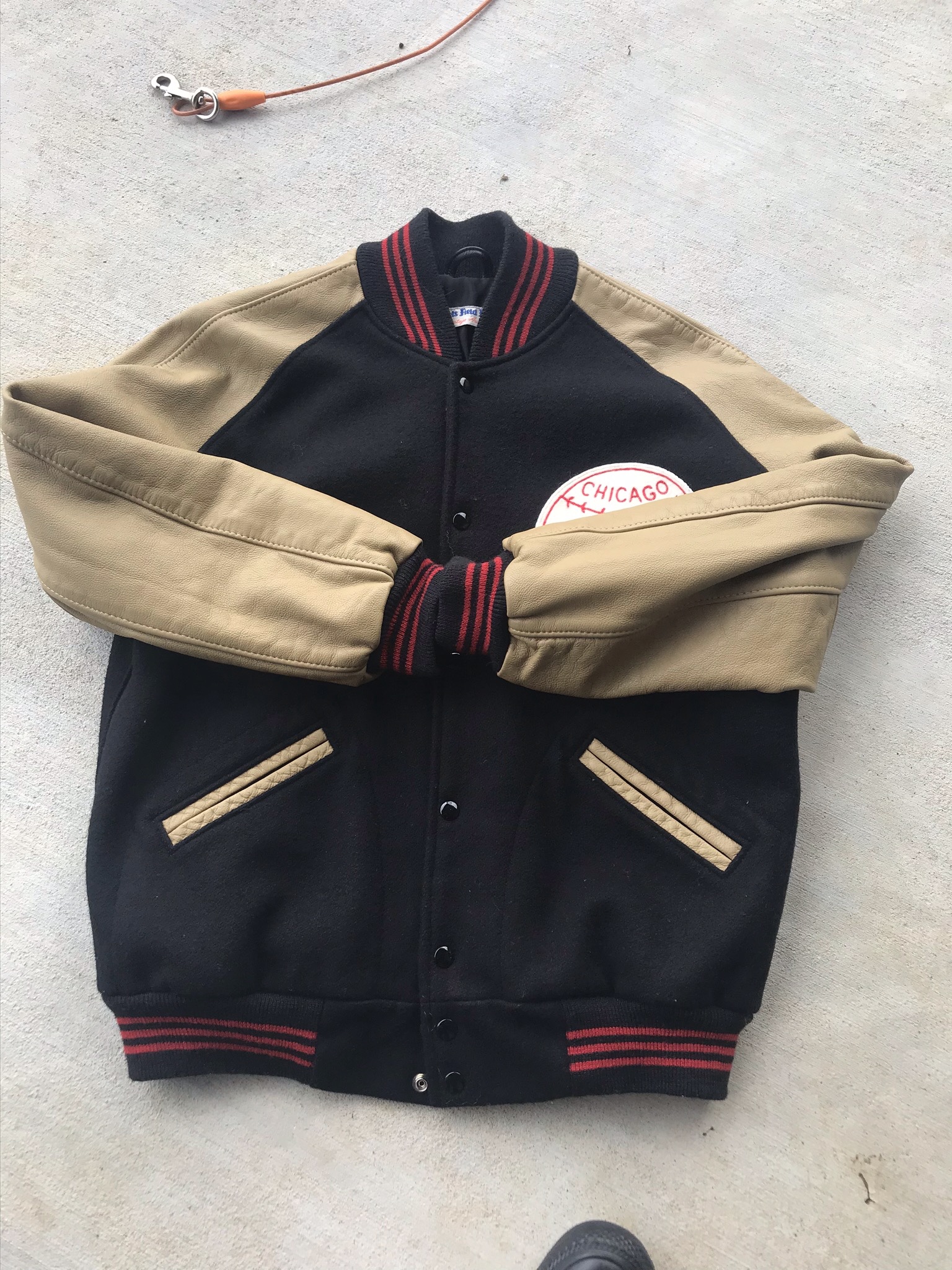 For Sale Ebbets Field Flannels Vintage Repro Baseball Jacket Size Large ...