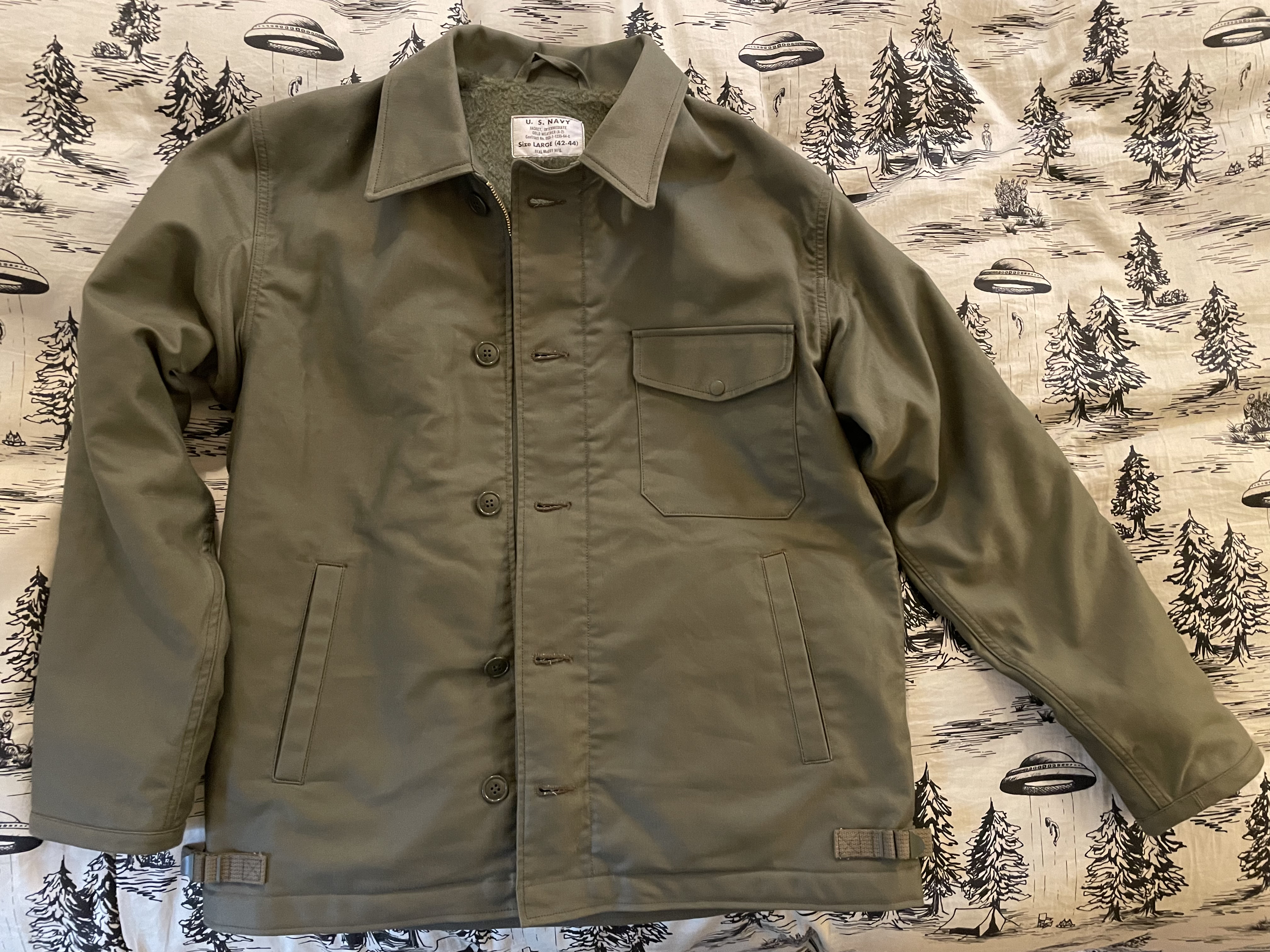 Real McCoy's U.S.N. A-2 Deck Jacket (L) | The Fedora Lounge