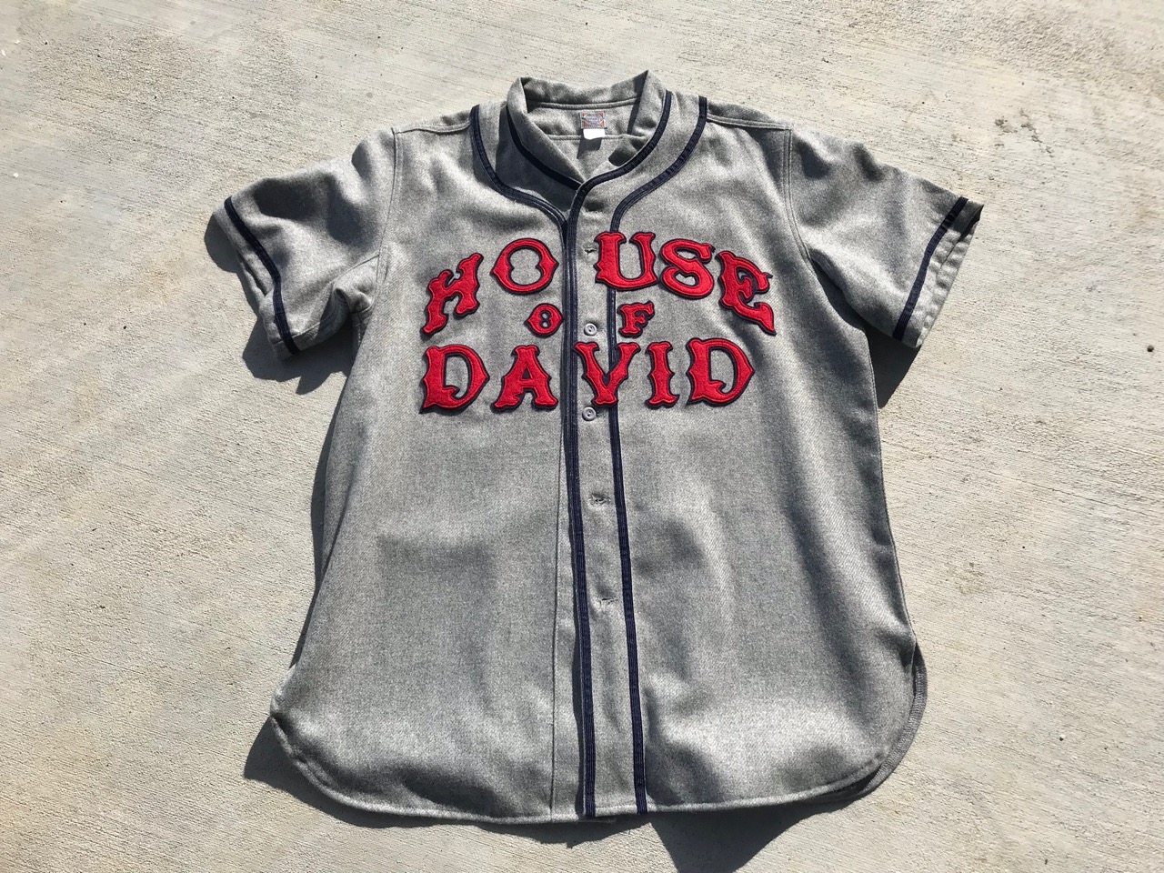 Ebbets Field Flannels House of David 1935 Road Jersey