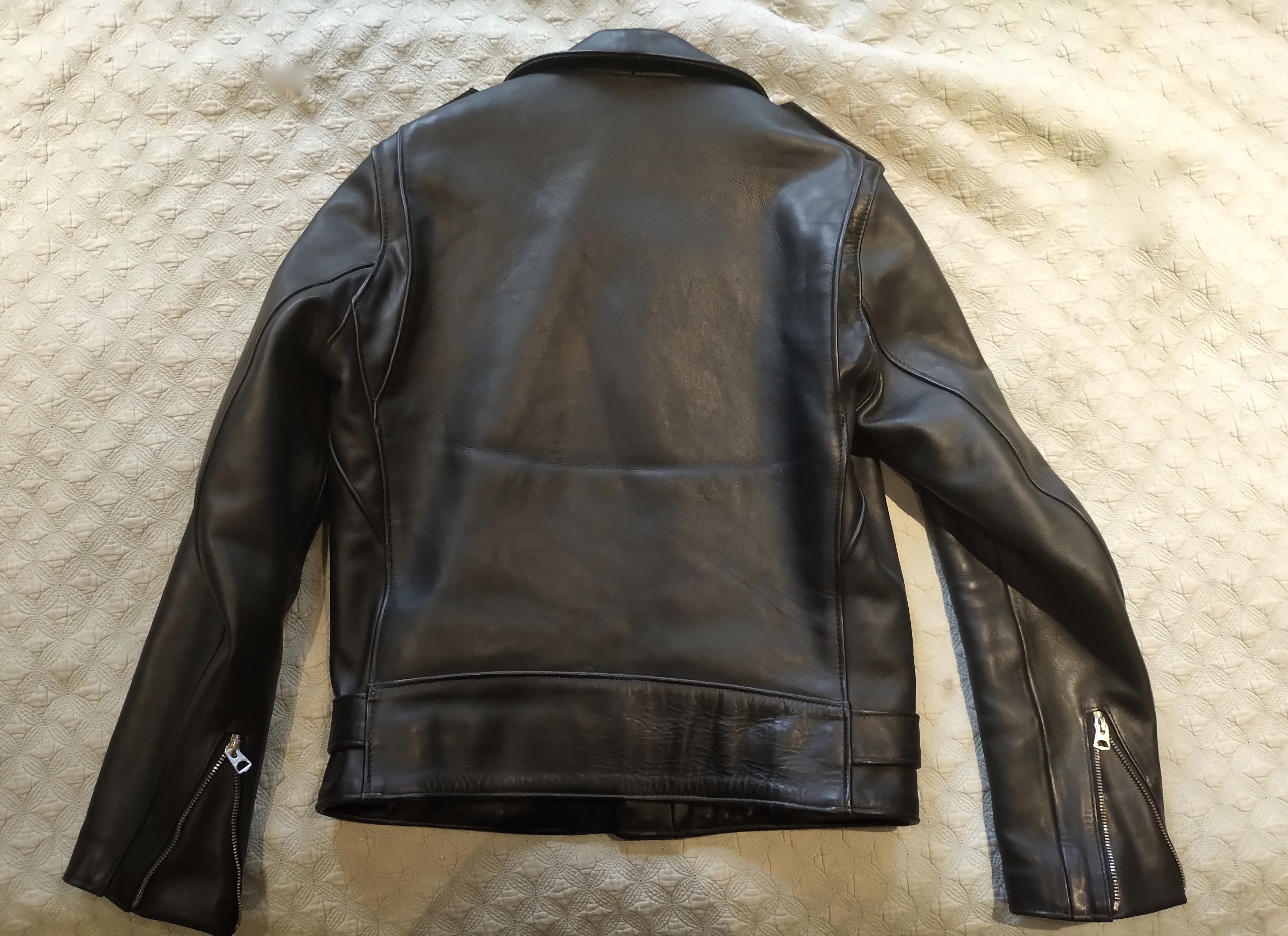 Schott 613S (Slim) One Star Perfecto Leather Motorcycle Jacket Black ...