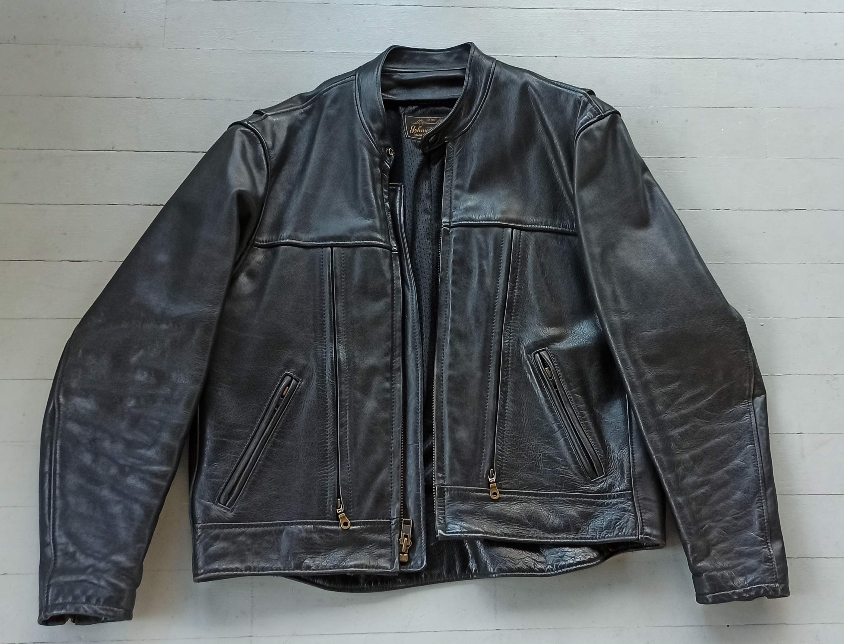 Johnson Leathers Size 48 Motorcycle jacket | The Fedora Lounge