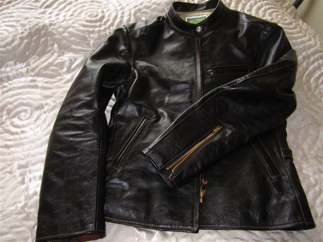 The Flat Head HORSEHIDE LEATHER ZIP CAFE RACER JACKET | The Fedora Lounge