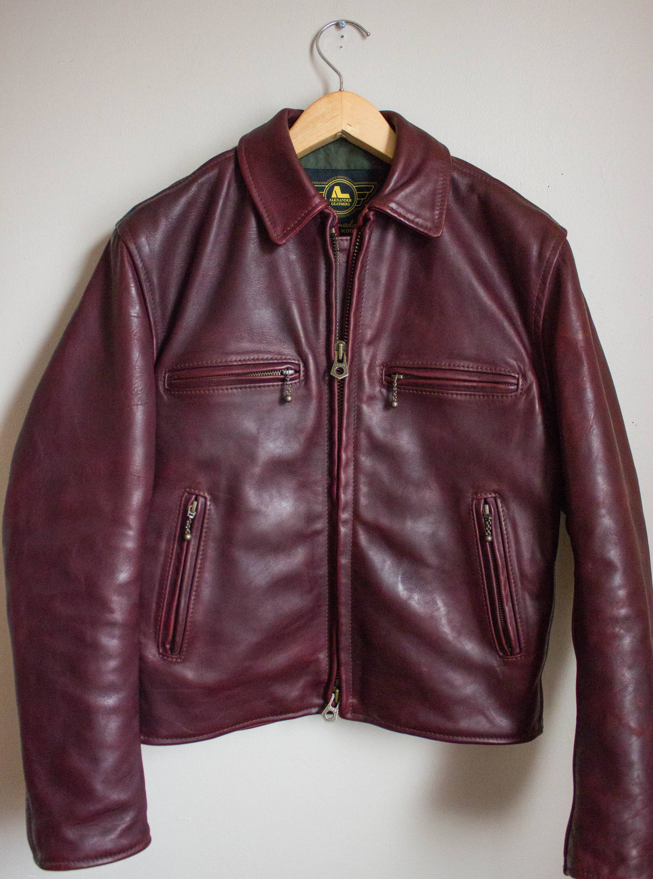 FS: Iron Heart X Alexander Leathers Horsehide Cafe Racer w/ collar ...