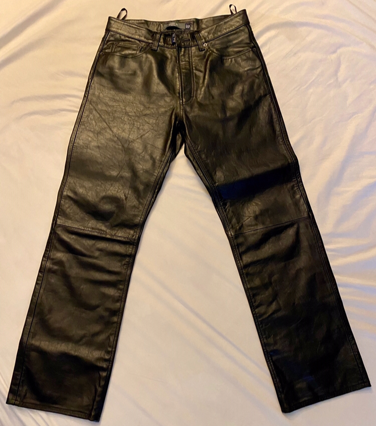 Black Leather Pants (size 32x30) - $100 | The Fedora Lounge