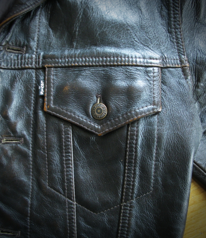 levis vintage leather jacket