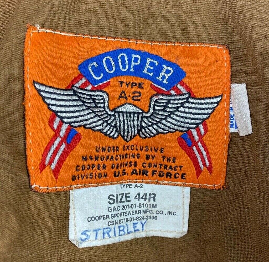 USAF-issue Saddlery A-2 vs Cooper orange-tag A-2 | The Fedora Lounge