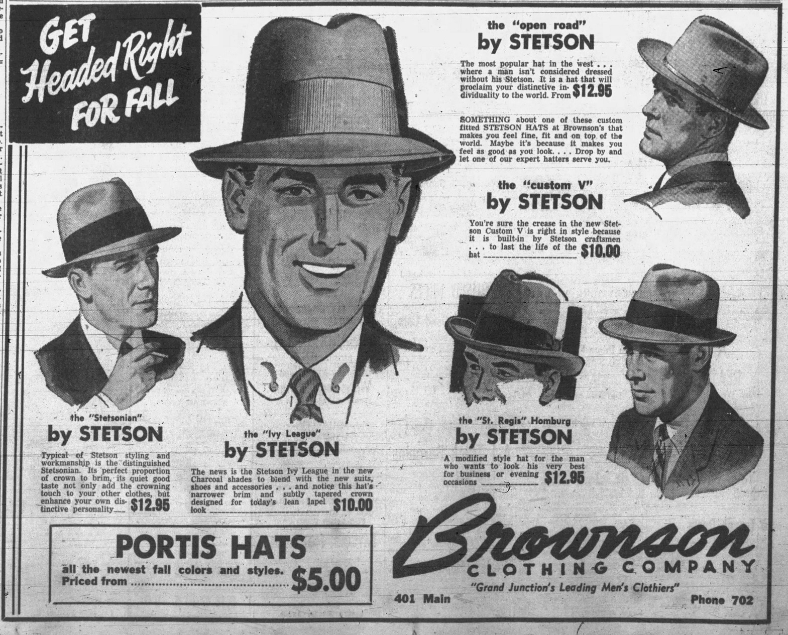 Vintage Hat Ads from Newspapers Page 54 The Fedora Lounge